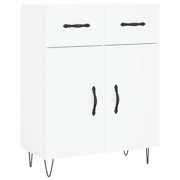 furnicato Sideboard Highboard Weiß 69,5x34x180 cm Holzwerkstoff