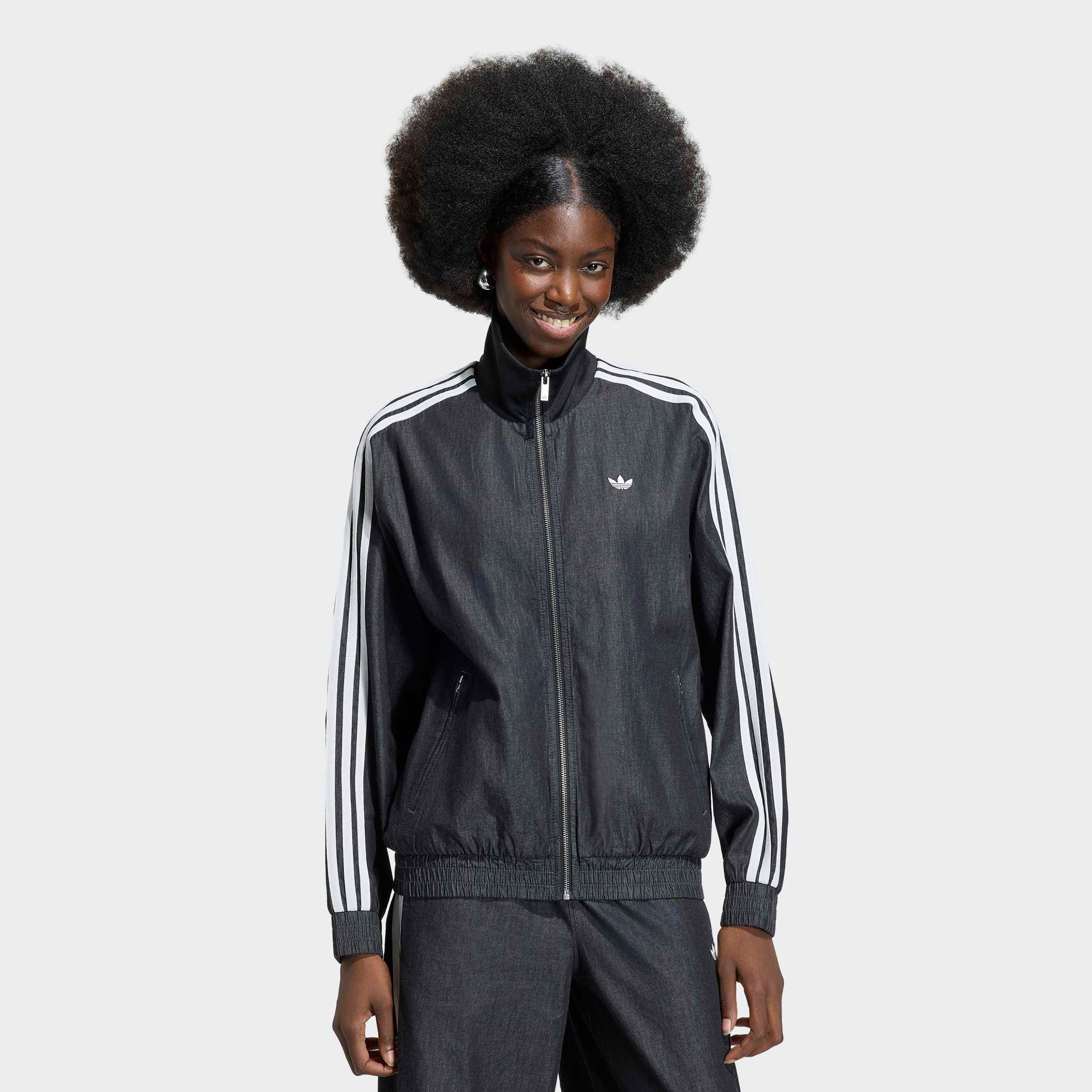 adidas Originals Outdoorjacke DENIM FB TT für Erwachsene, mit Reißverschluss, aus Baumwolle