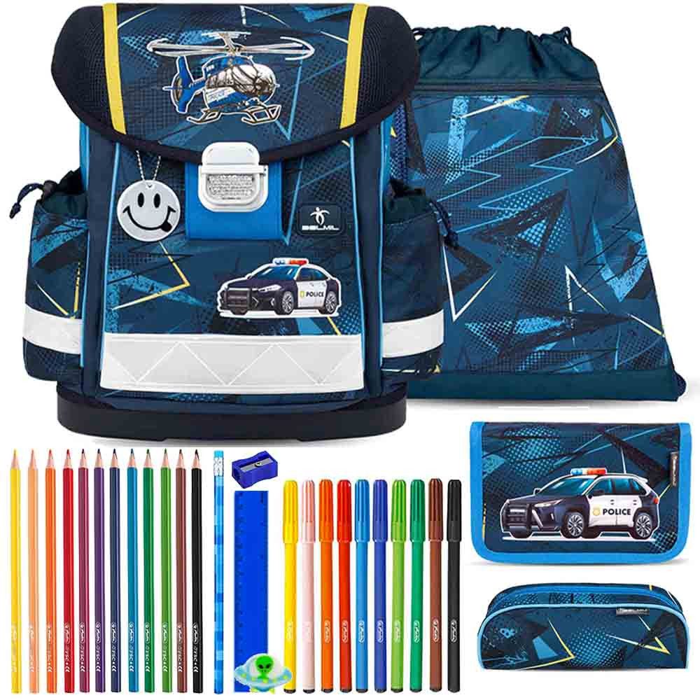 Belmil Schulranzen Set Classy 10-teilig 2025 Jungen Police
