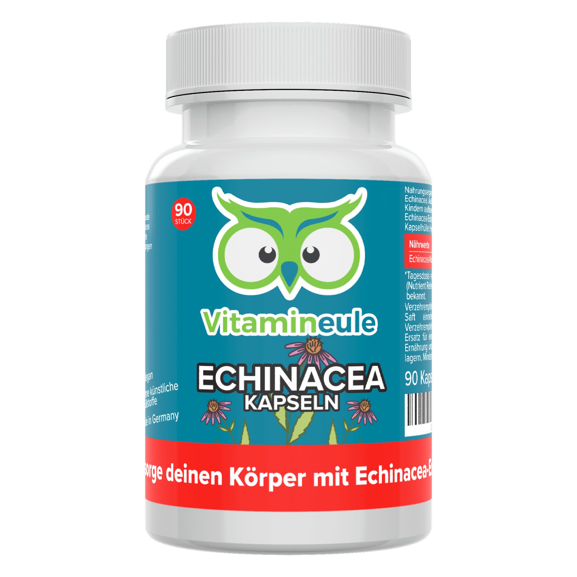Echinacea Kapseln mit 300 mg Echinacea-Wurzelextrakt (10:1) - Kapsel