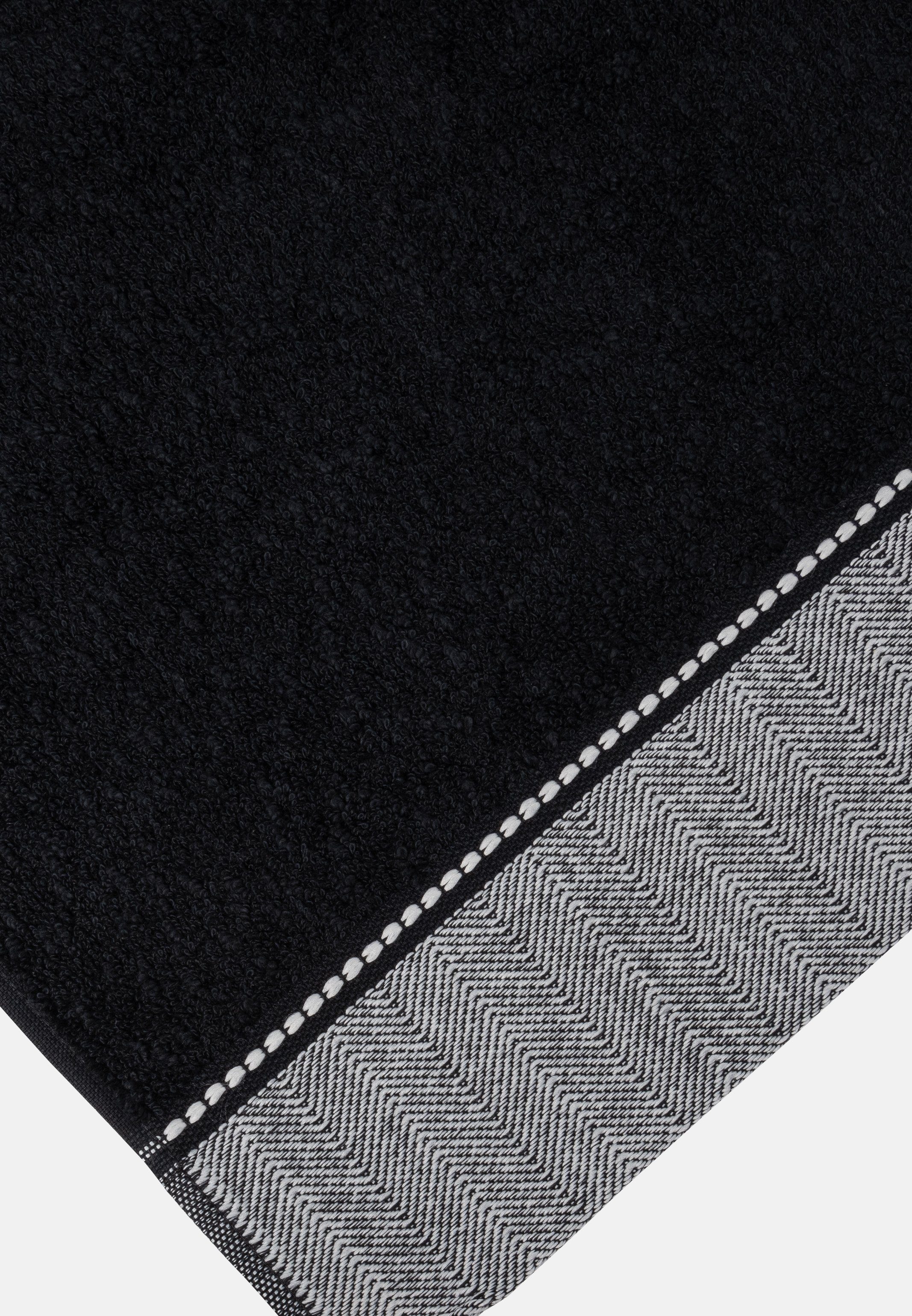 - Materialmix Baumwolle Handtuch Handtuch X Brooklyn, 4-tlg), Baumwolle, X Duschtuch Set Set (Spar-Set, 2 - im Möve 2 - Weicher Black
