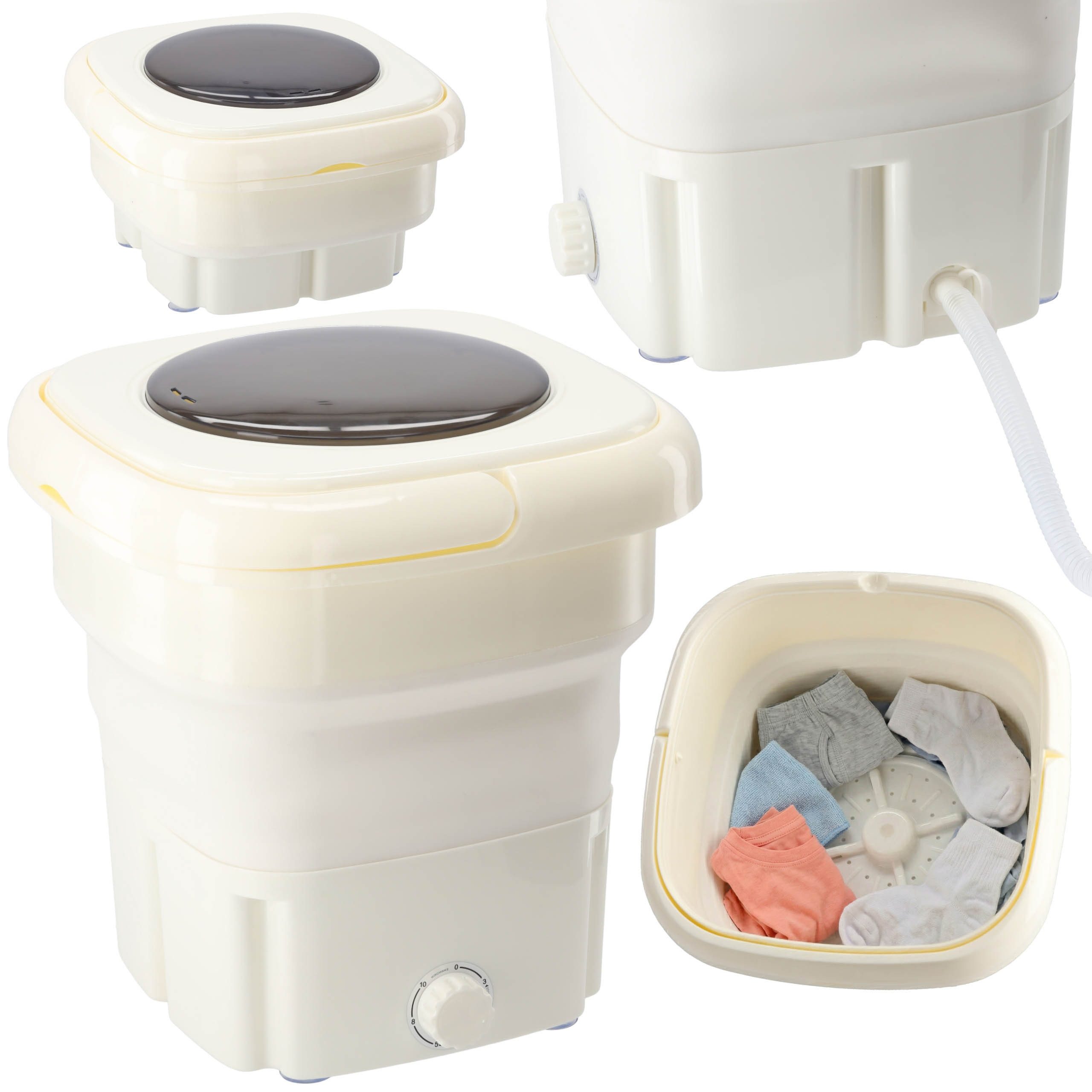 Sarcia.eu Wäscheschleuder Tragbare Mini Waschmaschine mit Schleuder, 18 l, faltbar