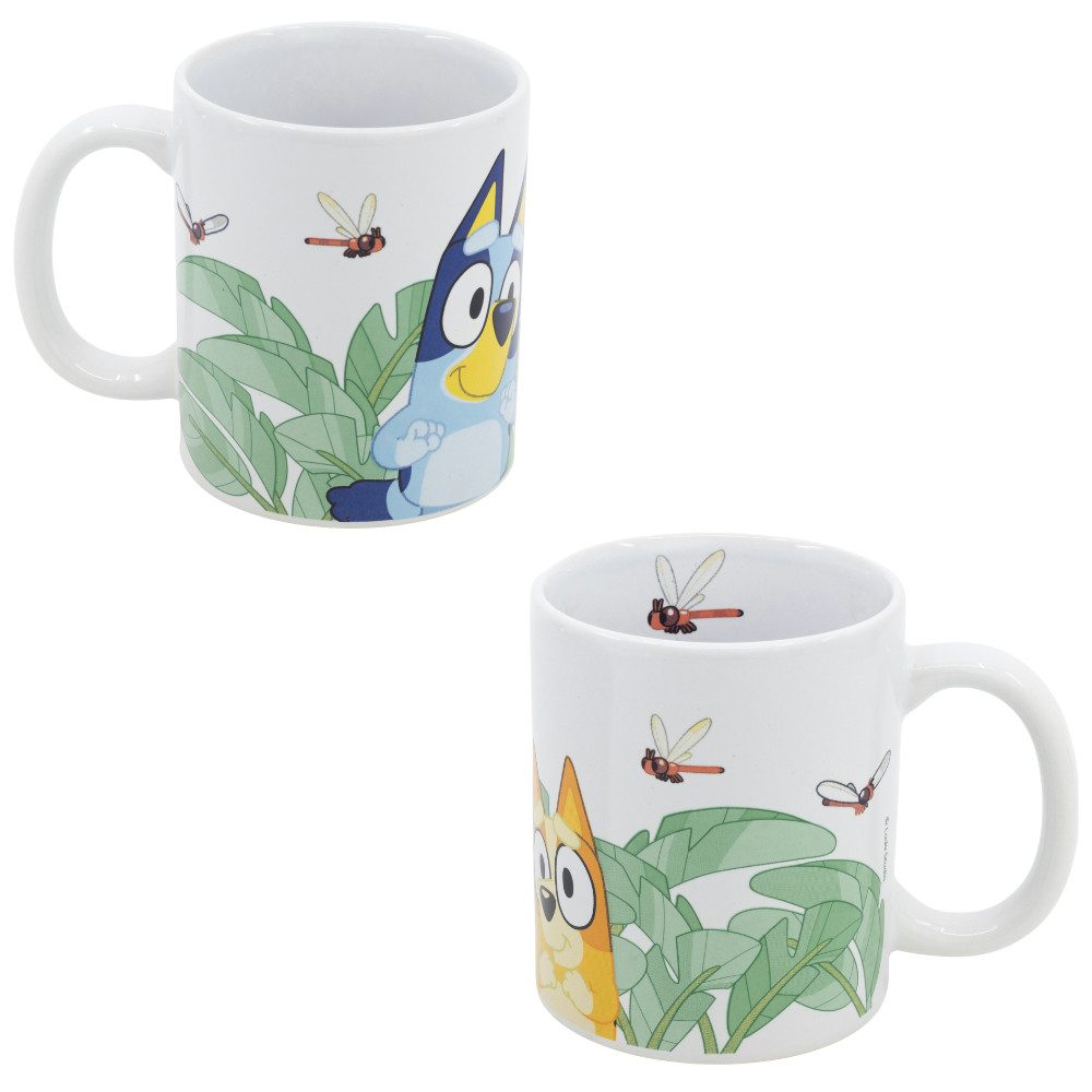 Tasse Bluey und Bingo Kinder Teetasse Kakaotasse Geschenkidee 325 ml