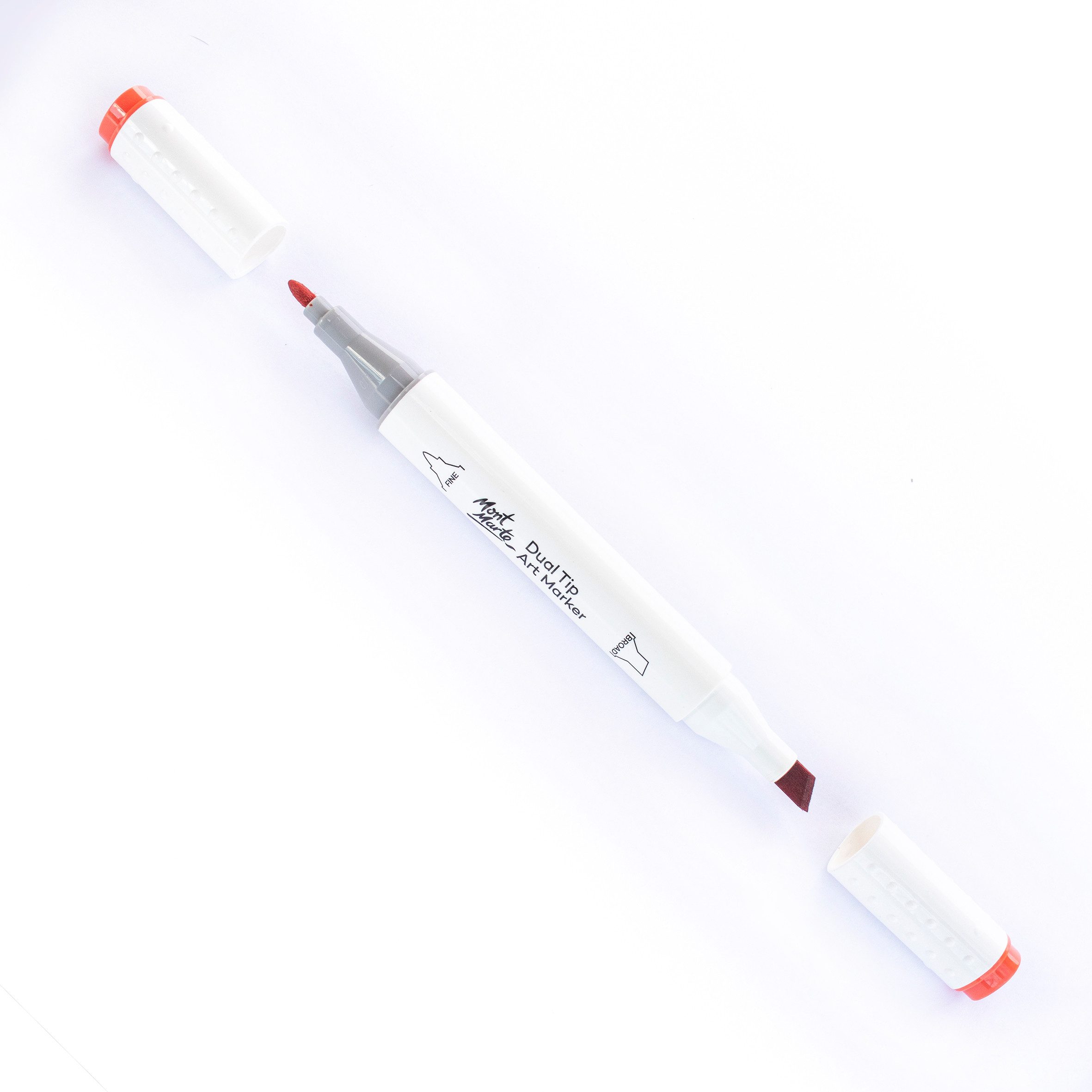 Mont Marte Marker Dual Tip Marker mit 24 / 48 / 54 Farben, Doppelspitzen für Zeichnen, Ideal auch zum Skizzieren, Kolorieren, Handlettering, Kalligrafieren