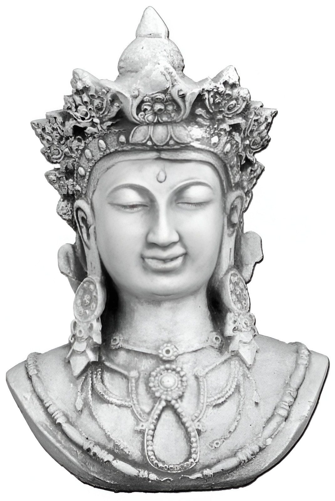 Xlmoebel Buddhafigur Buddha Statue aus Stein für Garten und Terrasse, detailreich gestaltet (Buddhafigur), Hergestellt in Europa