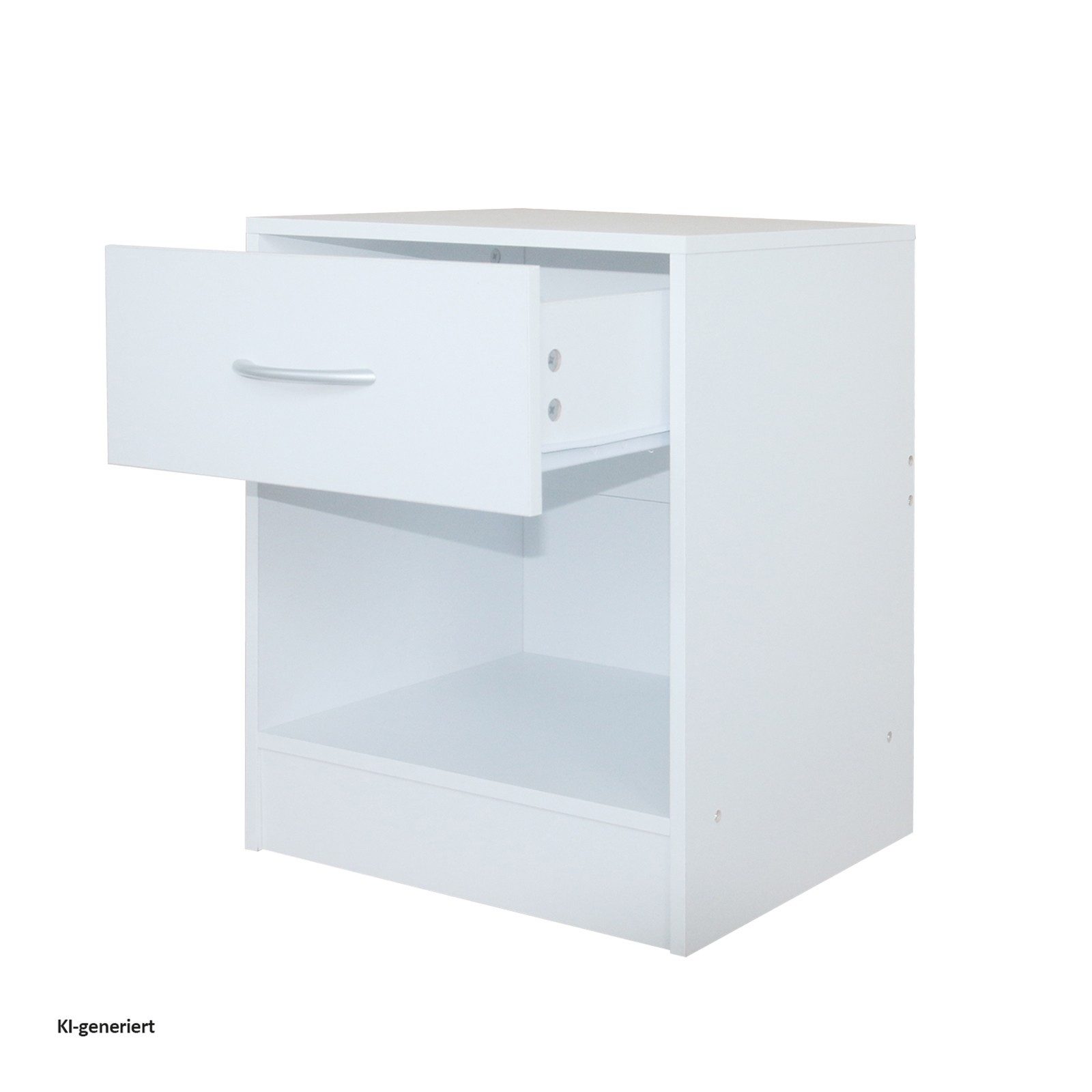 HTI-Living Nachtschrank Nachtschrank 2er Set Thekla Weiß (Set, 2-St., 2 Nachtschränke) Nachttisch Nachtkommode – Bild 3 von 3