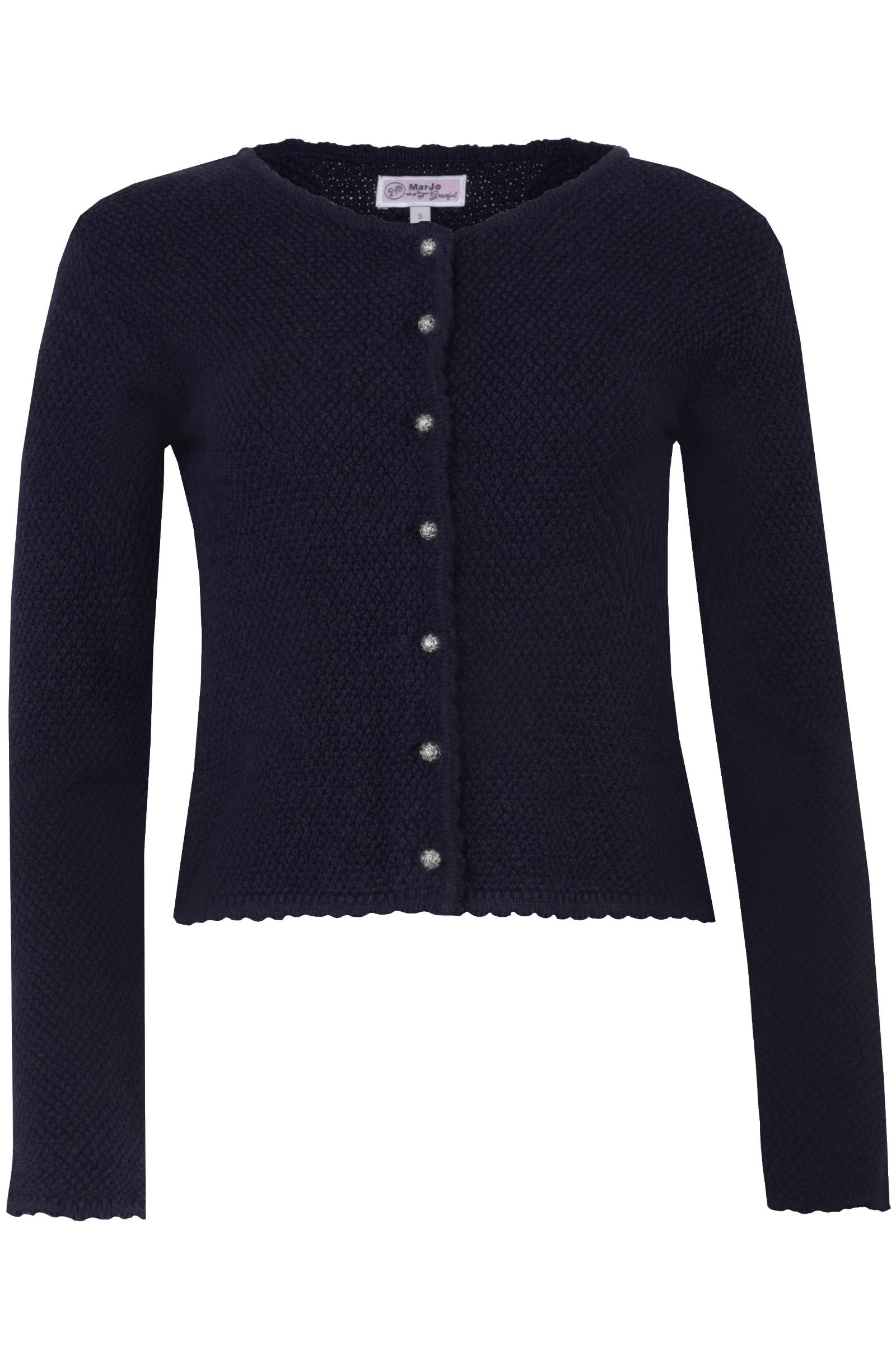 MarJo Trachtenjacke Trachten Strickjacke - VILSECK - nachtblau günstig online kaufen