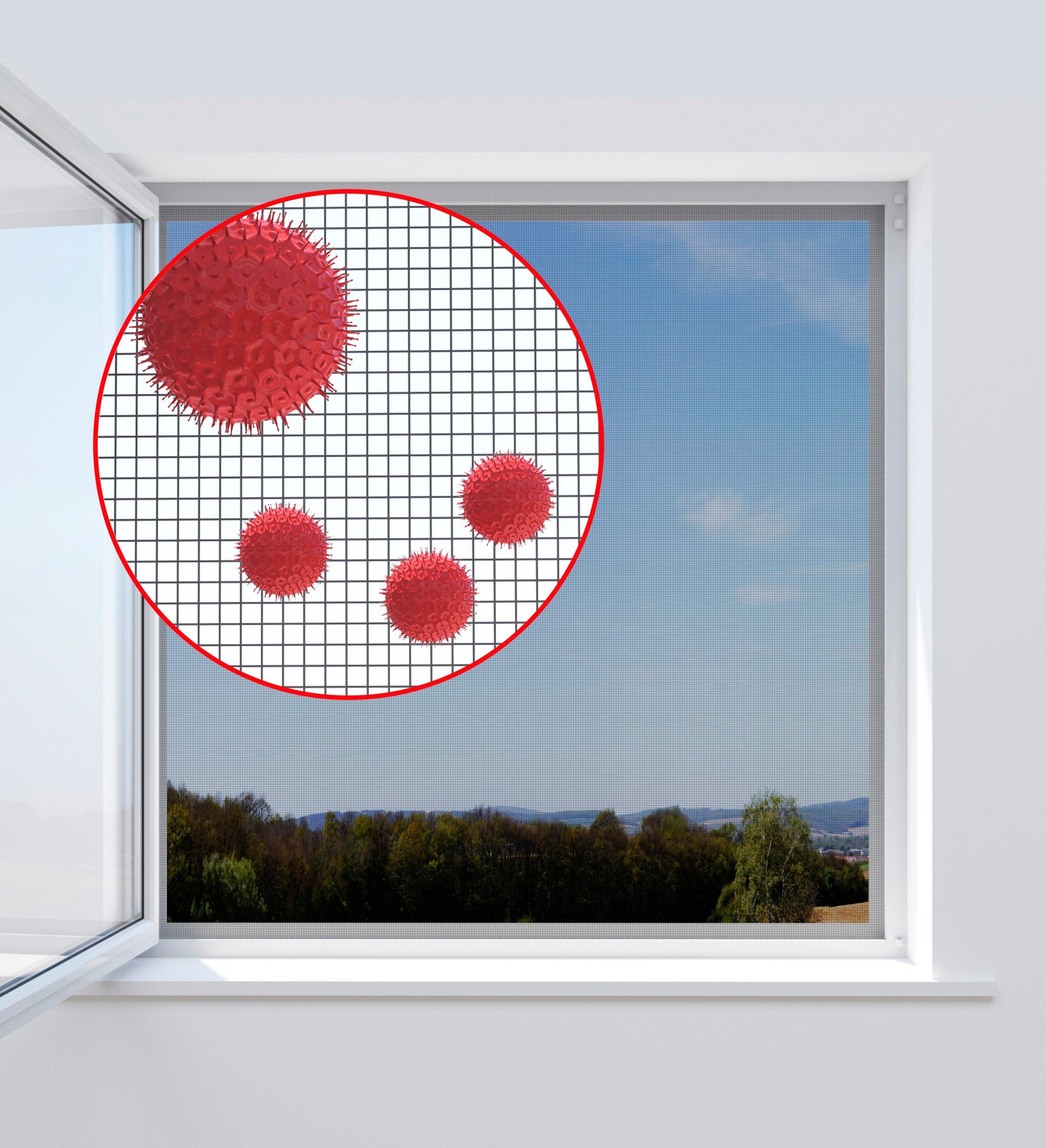 Windhager Moskitonetz für 130x150 Insektenschutzgitter, BxH: Fenster, cm