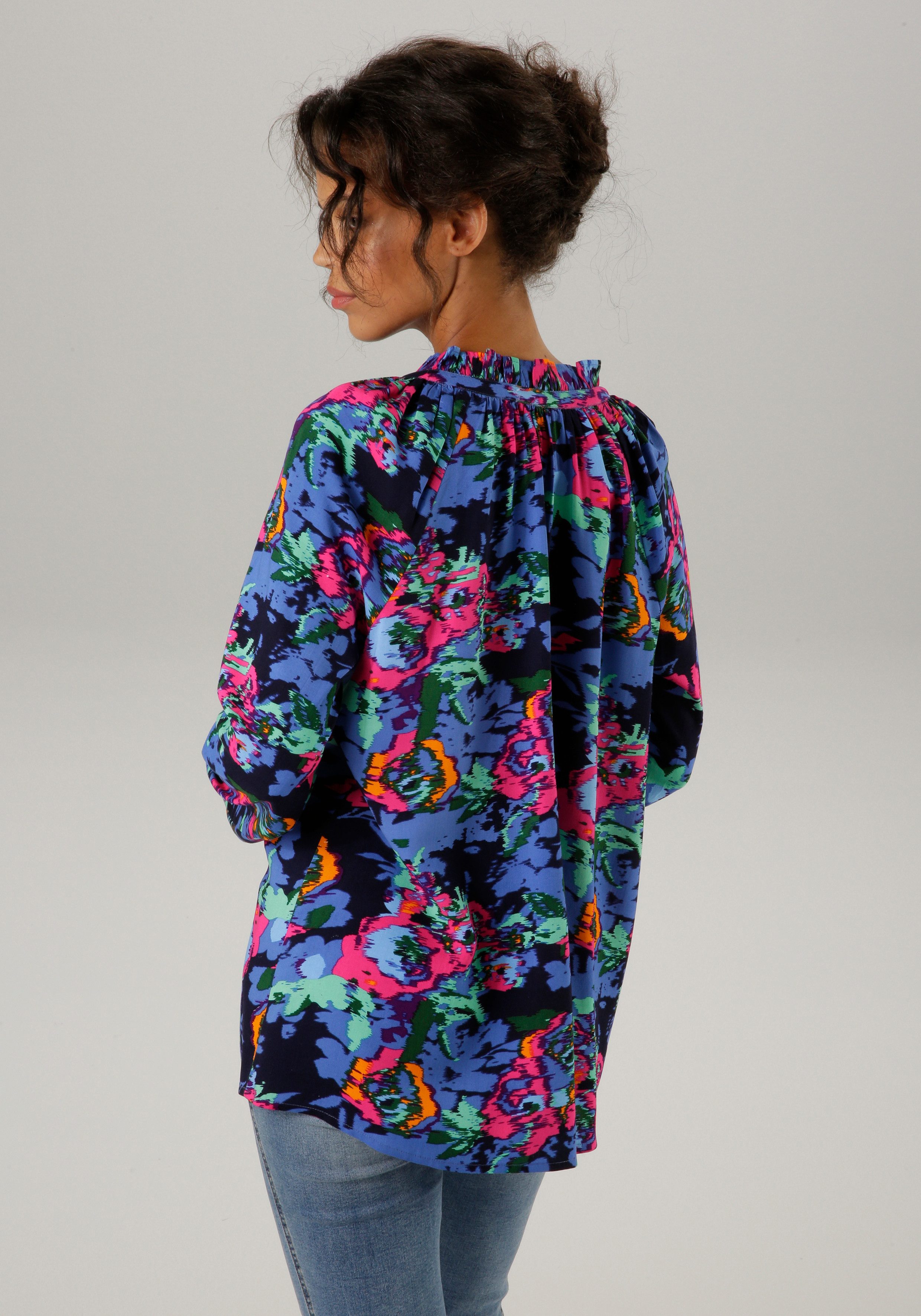 Aniston CASUAL Schlupfbluse mit farbenfrohem, grafischen günstig online kaufen