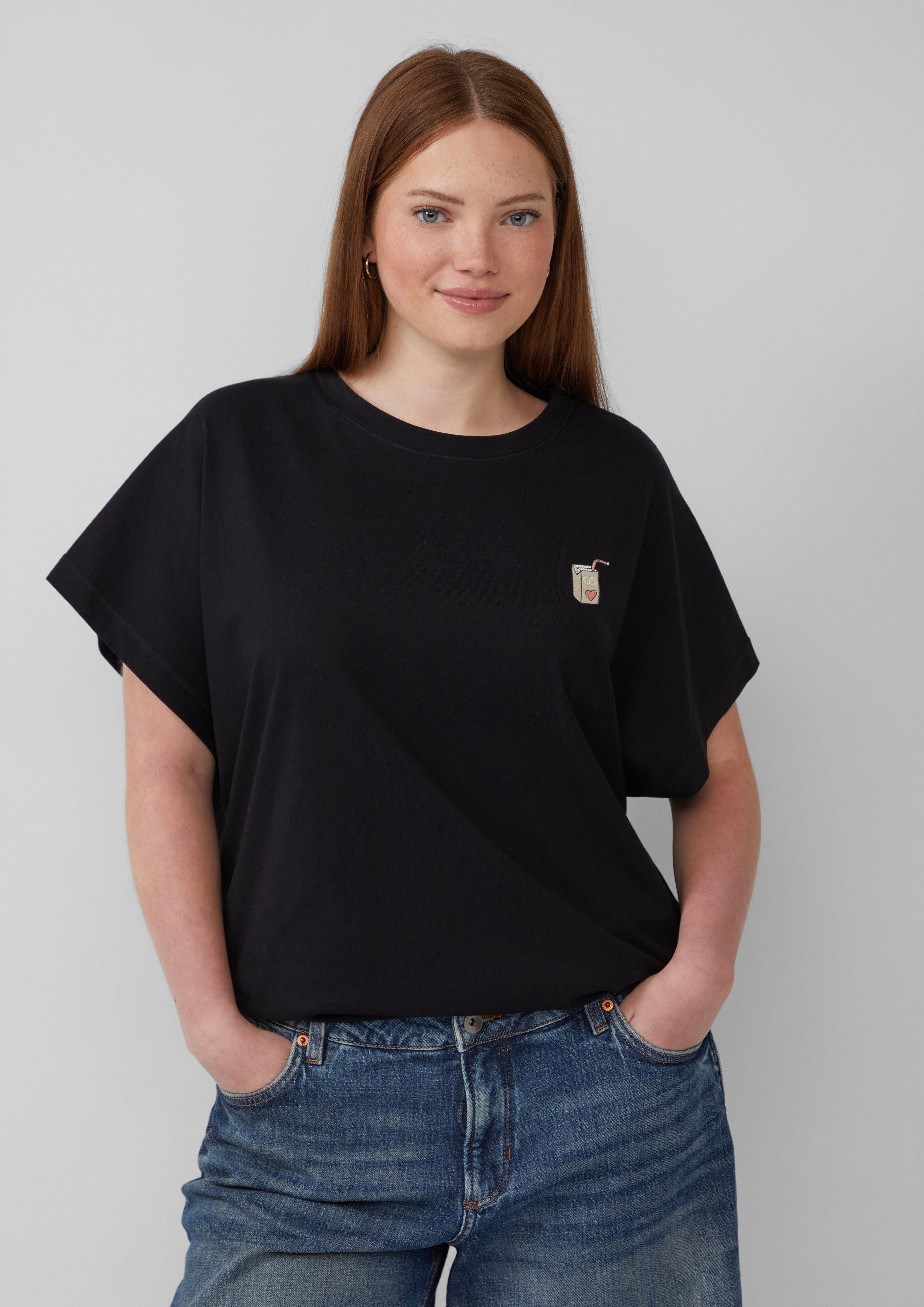 QS Kurzarmshirt T-Shirt im Loose Fit günstig online kaufen