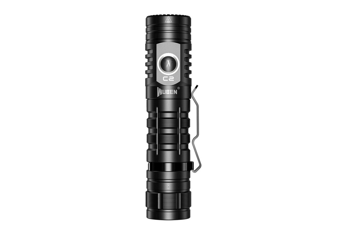 Wuben LED Taschenlampe C2, 2000 lm, 358 m Reichweite, IP68, 7 Modi, USB-C, Powerbank, 4800 mAh