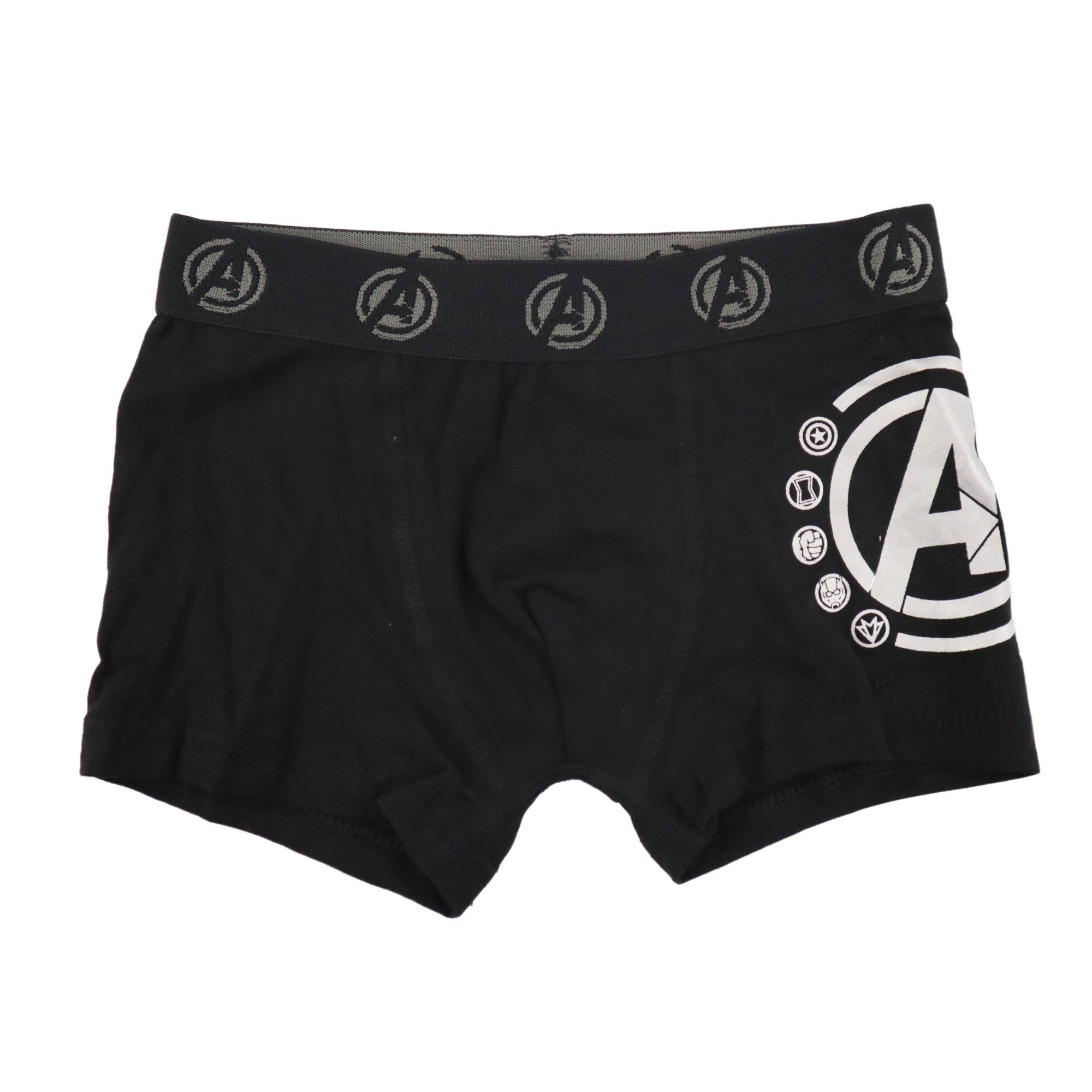 MARVEL Boxershorts Marvel Avengers Kinder Jungen Boxershorts Unterhose 2er Pack (Spar-Set) Gr. 104 bis 134