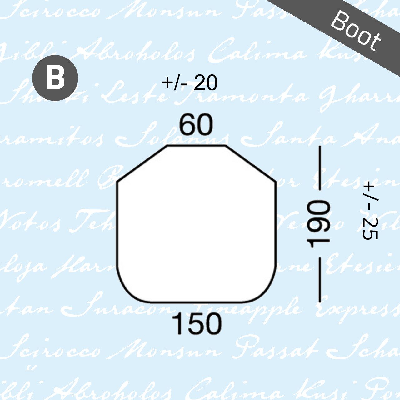 Marine Business Spannbettlaken Boot Spannbettlaken Typ B Marineblau, Inselbett Bug, Mischgewebe