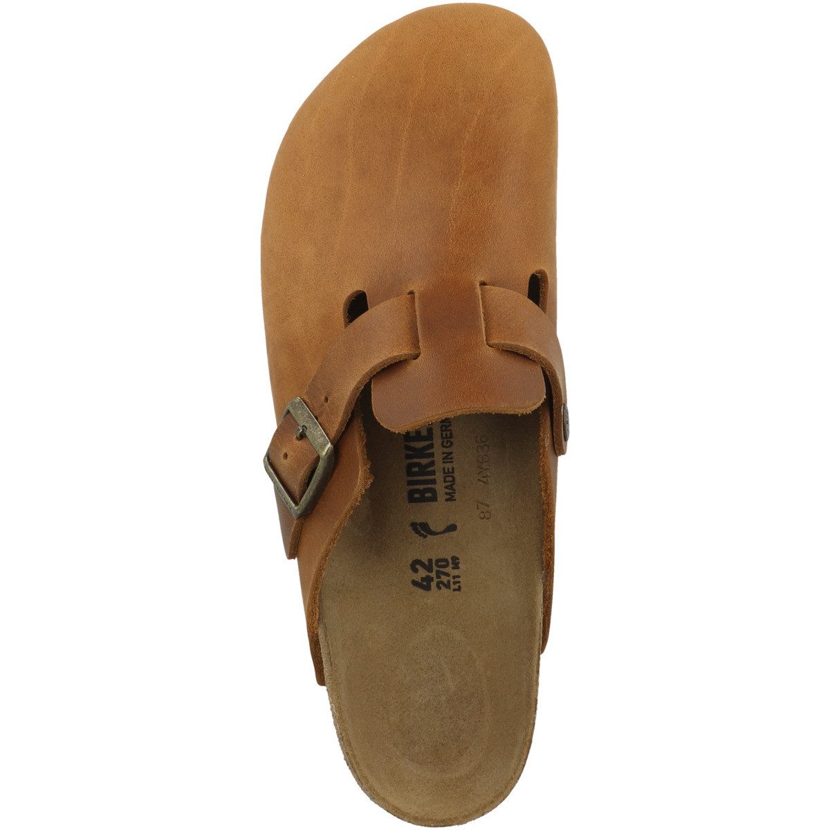 Birkenstock Boston Geöltes Nubukleder schmal Unisex Erwachsene Clog Sandalen, Hausschuhe, Pantoletten, Badeschuhe, Gartenschuhe