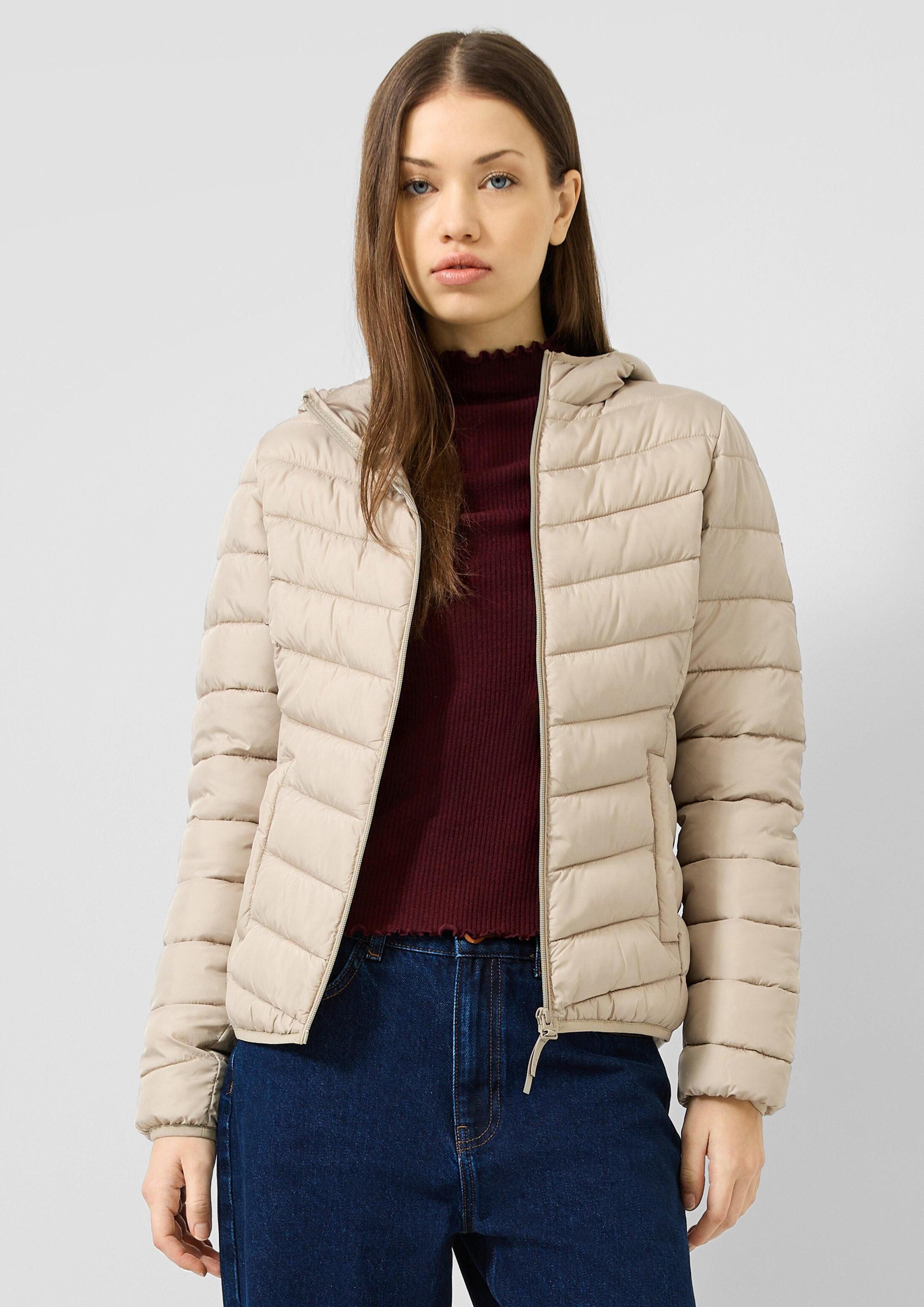 QS Funktionsjacke Outdoor-Jacke Leichte Steppjacke mit Kapuze