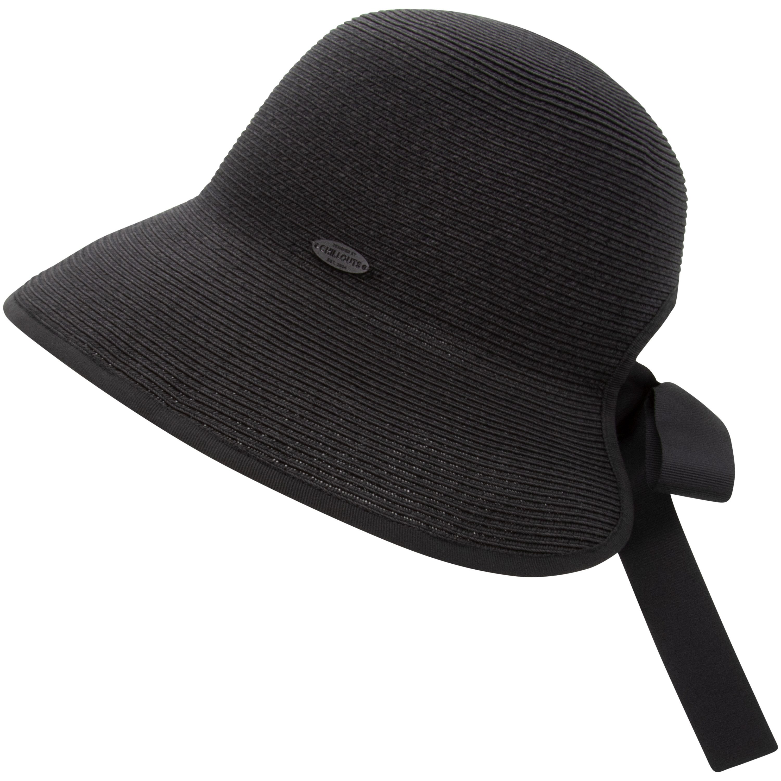 chillouts Sonnenhut Red Oak Hat Femininer Sonnenhut mit Schleife am Hinterkopf