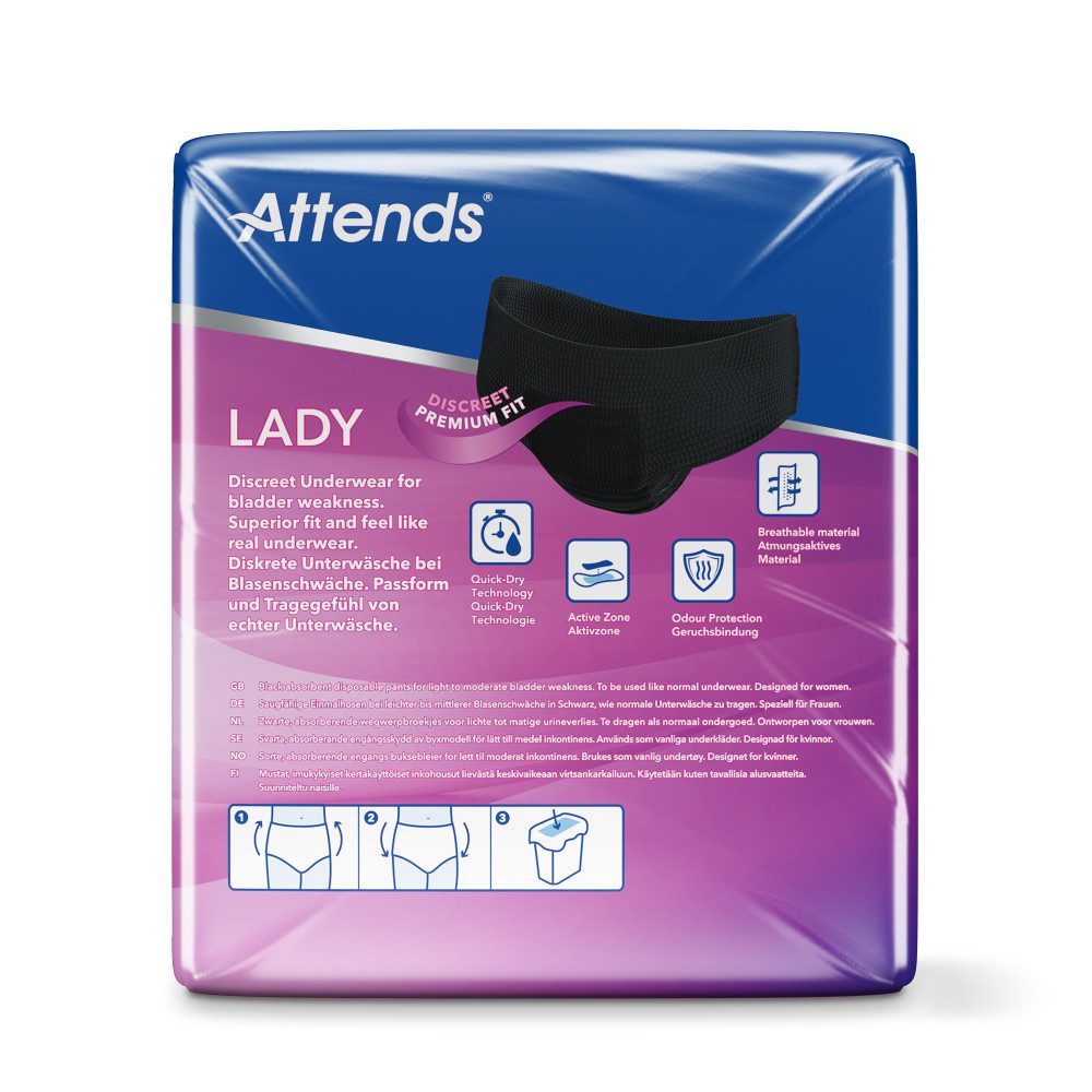 Attends GmbH Inkontinenz-Pants Attends Lady Discreet Underwear 3 L (1x10 Stück)