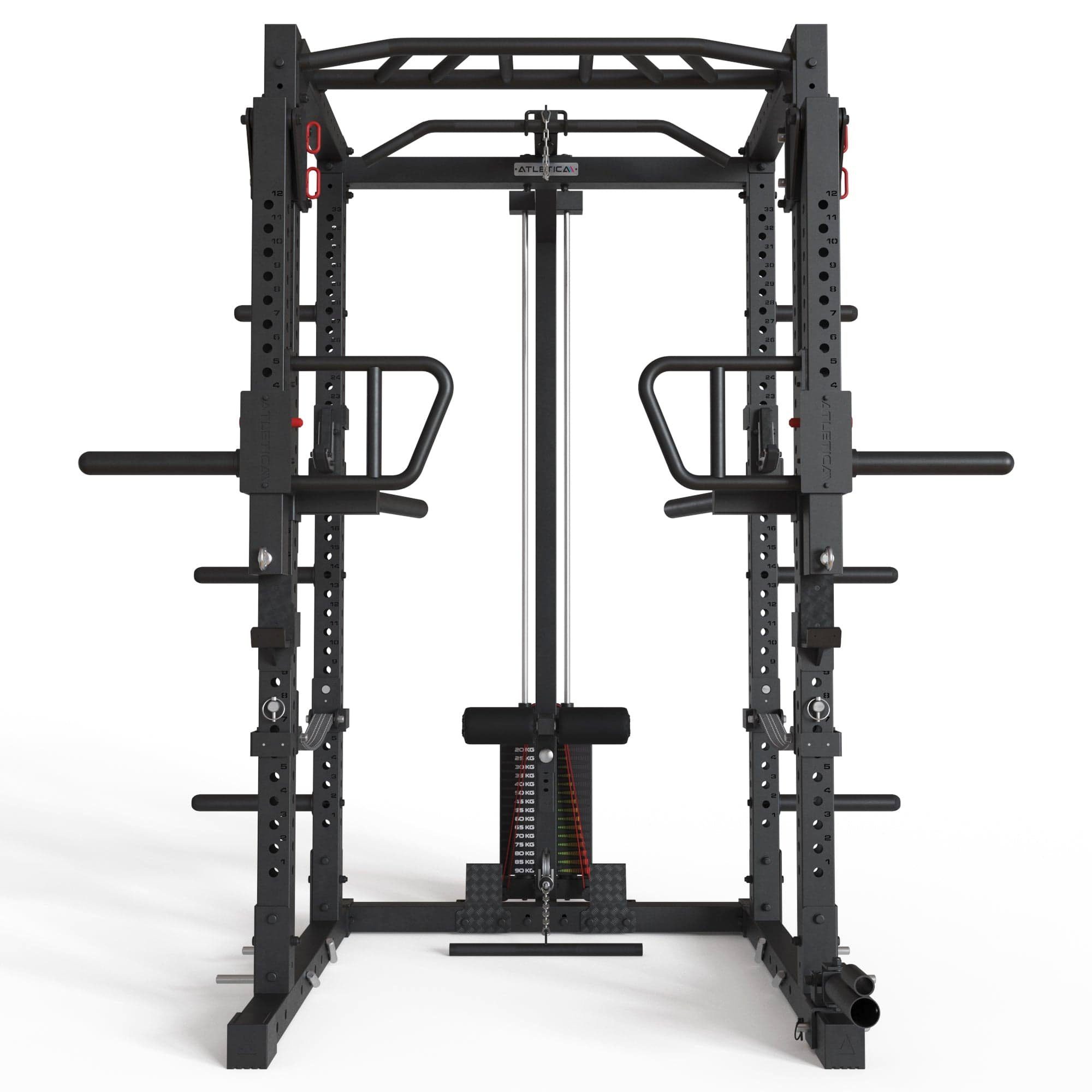 ATLETICA Power Rack R7-Helix 90kg oder 120kg Rack, Stack Weight Power