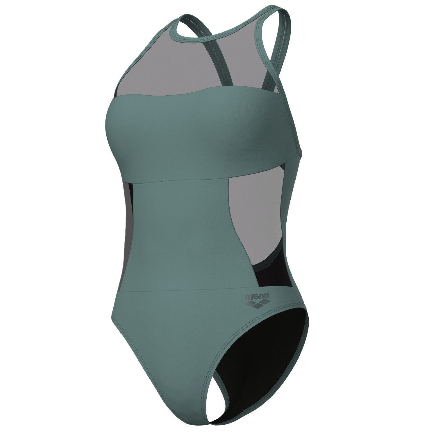 Badeanzug Mesh Panels Schwimmanzug