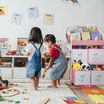 relaxdays Standregal Kinderregal mit Boxen Heldin