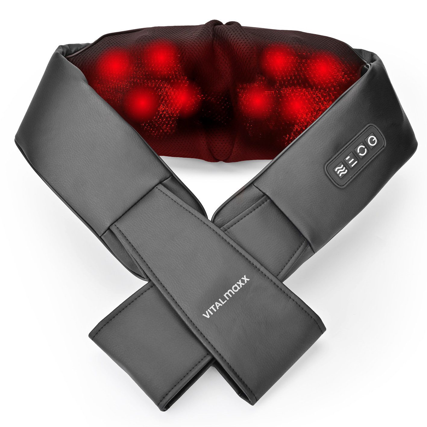 VITALmaxx Shiatsu-Massagegerät Massagegerät Nacken & Schulter, Entspannung Massage Verspannungen Krämpfe lösen Nacken Rücken Schulter