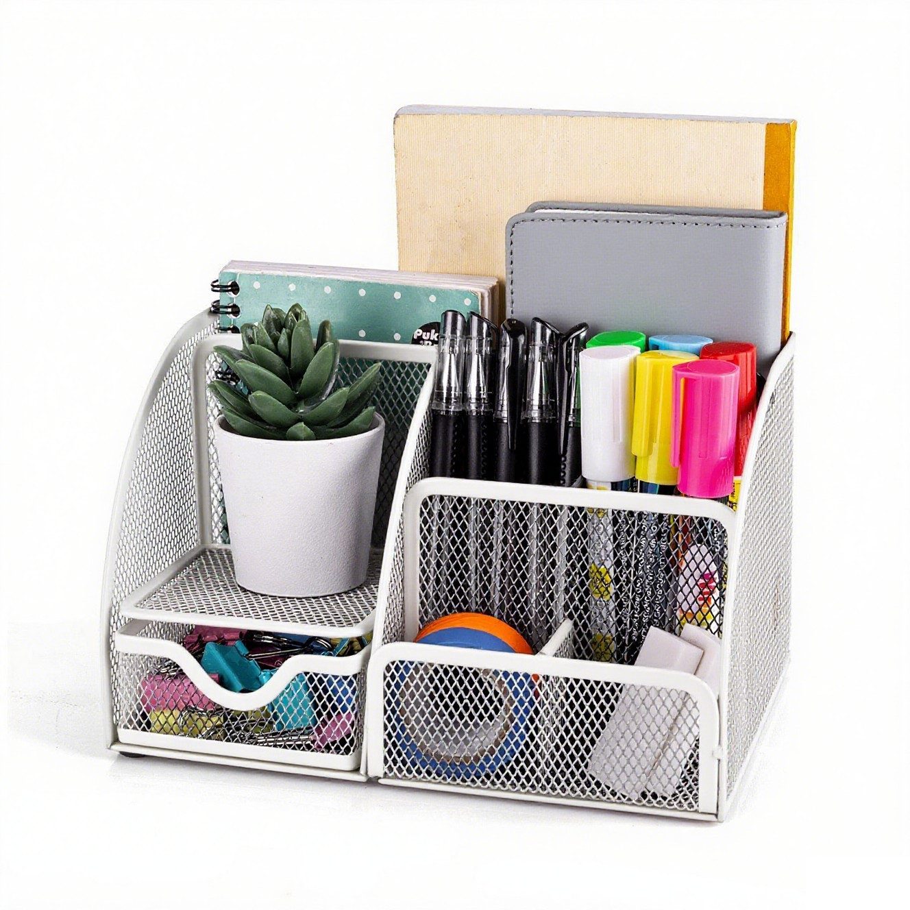 Fine Life Pro Organizer Schreibtischorganizer mit Stifthaltern (1 St), Schwarz