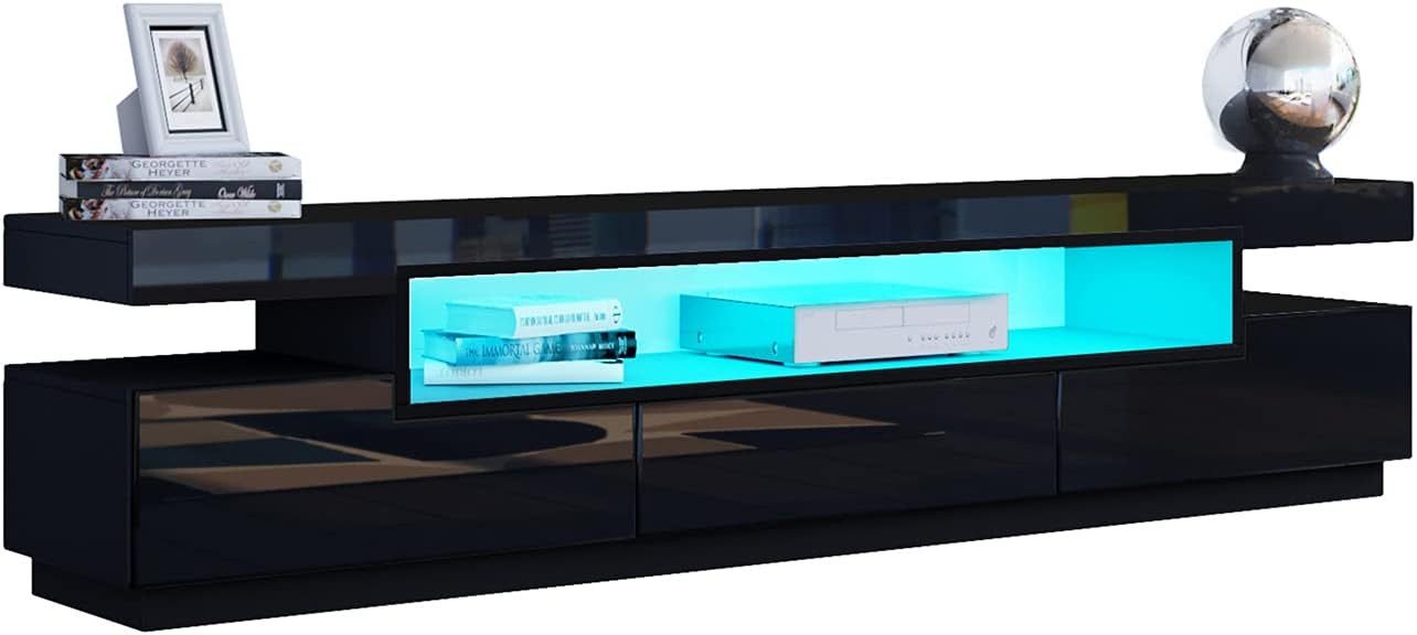 BESTWANTED Lowboard mit RGB LED, 1offenes günstig online kaufen