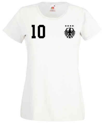 Youth Designz T-Shirt »Deutschland Damen T-Shirt« mit trendigem Motiv
