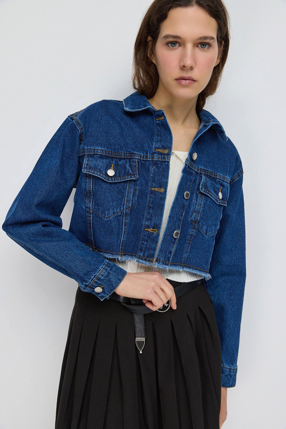 Jeansjacke Kurze Jeansjacke