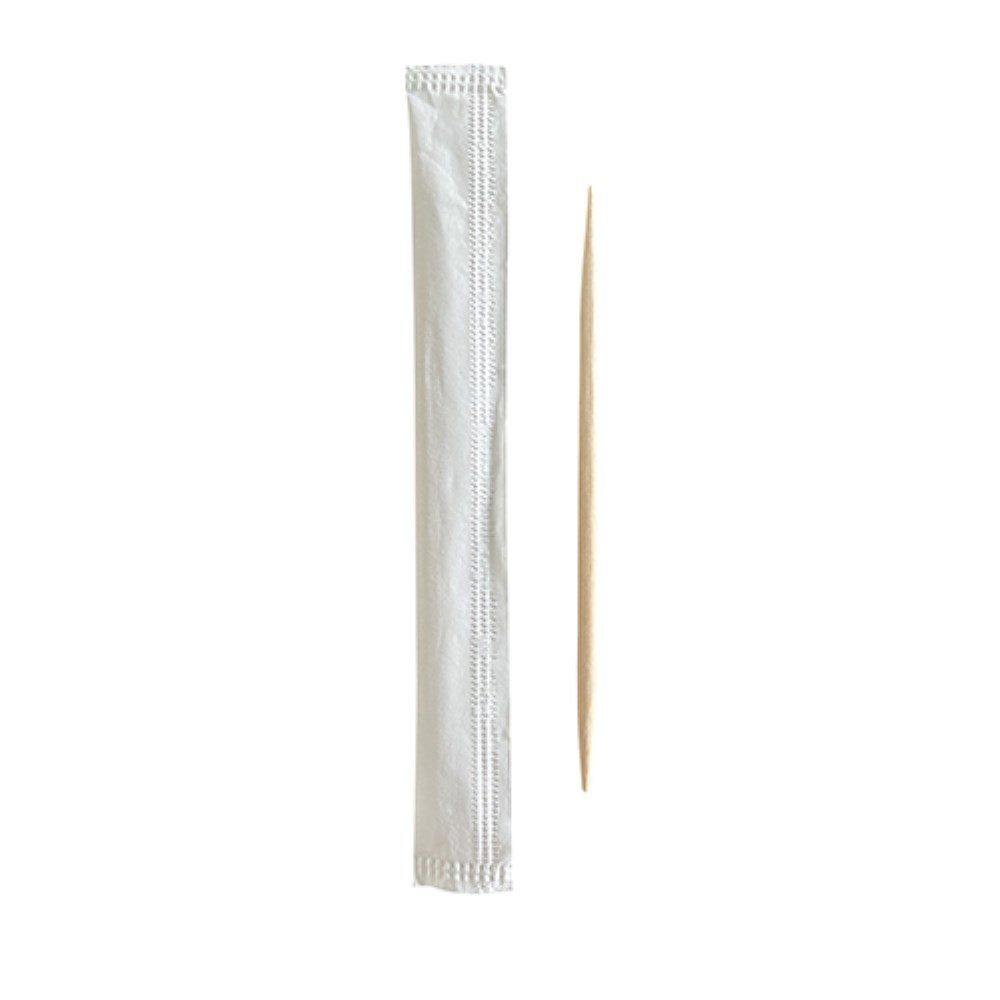 PAPSTAR Zahnstocherspender 1000 Zahnstocher, Holz gehüllt "pure" rund 6,5 cm