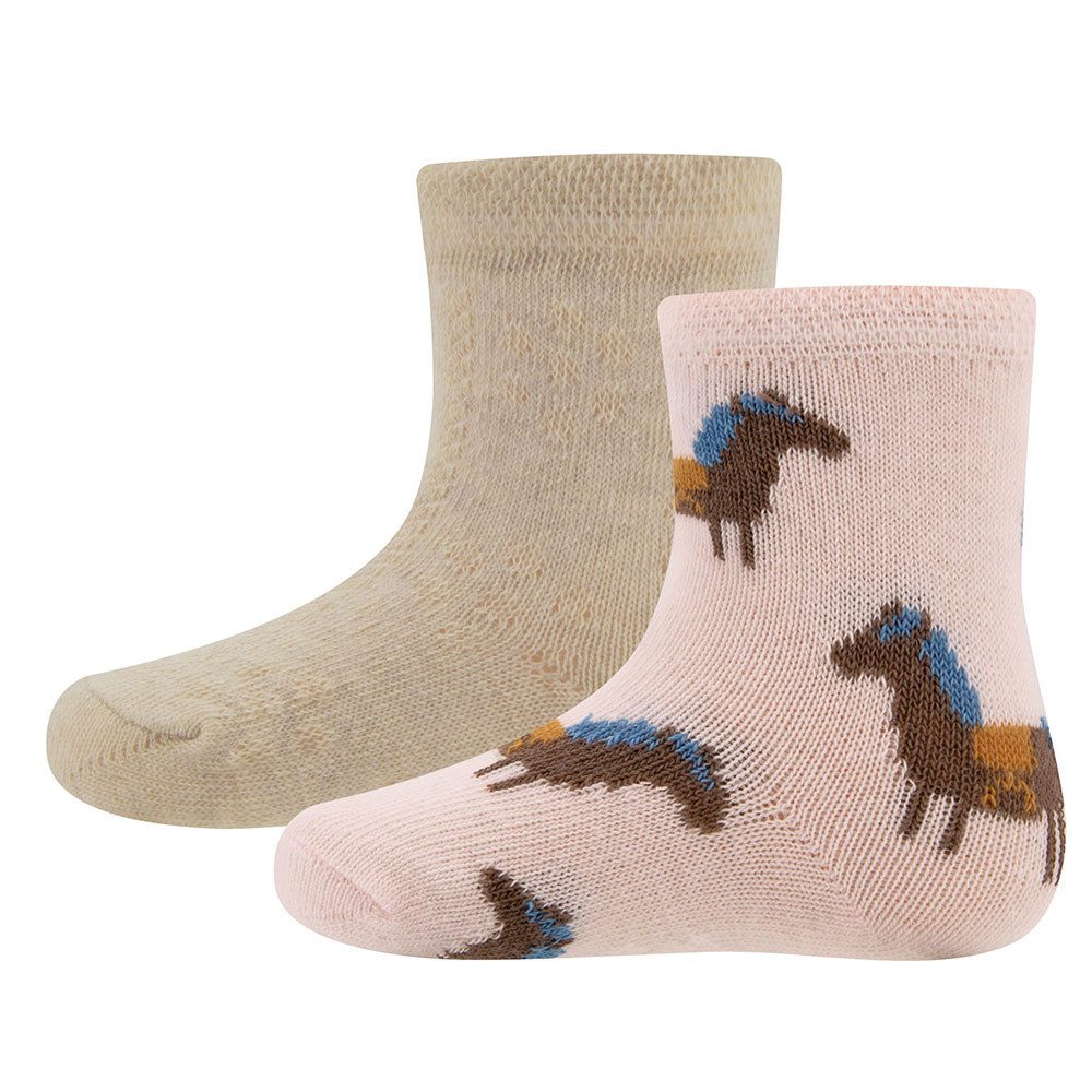 Socken Socken 2er Pack GOTS Pferde/Uni