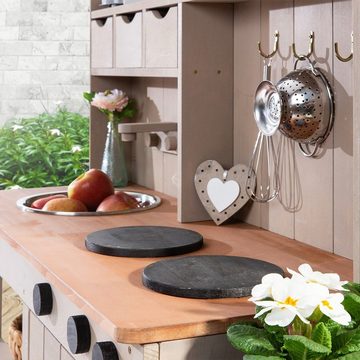 MUDDY BUDDY® Outdoor-Spielküche Explorer Holz, Matschküche, warmgrau