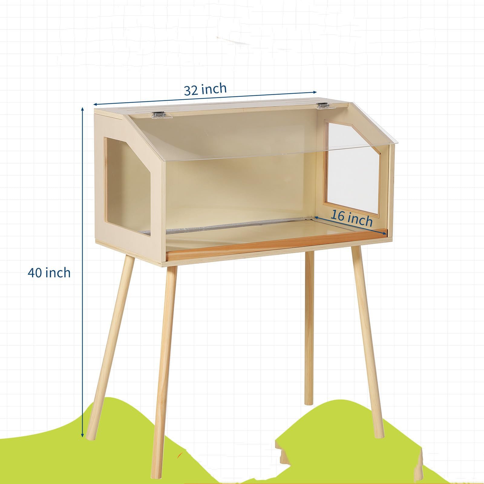 GarveeMore Kleintierkäfig Hamster Käfig, große Hamster Käfige und Acrylblätter