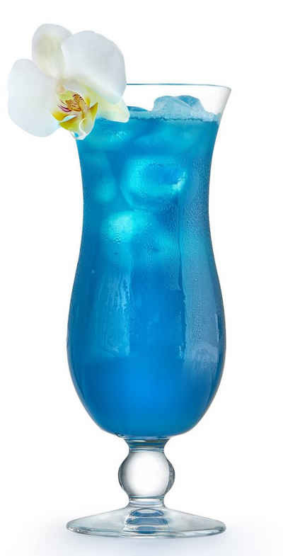 van Well Cocktailglas »Blue Hawaii«, Glas, 440 ml, im Geschenkkarton, 4-teilig