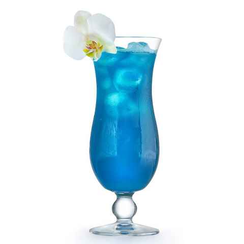 van Well Cocktailglas Blue Hawaii, Glas, 440 ml, im Geschenkkarton, 4-teilig