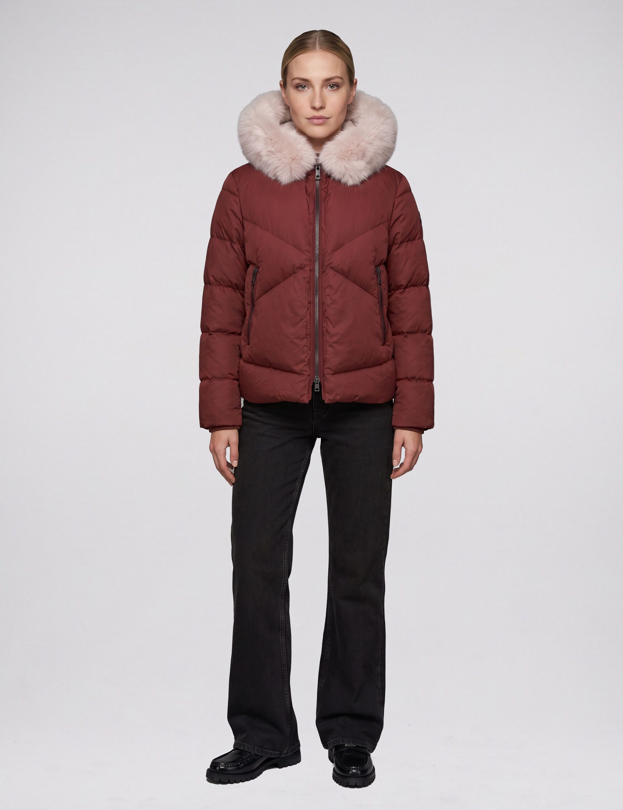 Blonde No.8 Winterjacke 'SNOW 316' mit Kunstfell gefütterter Kapuze