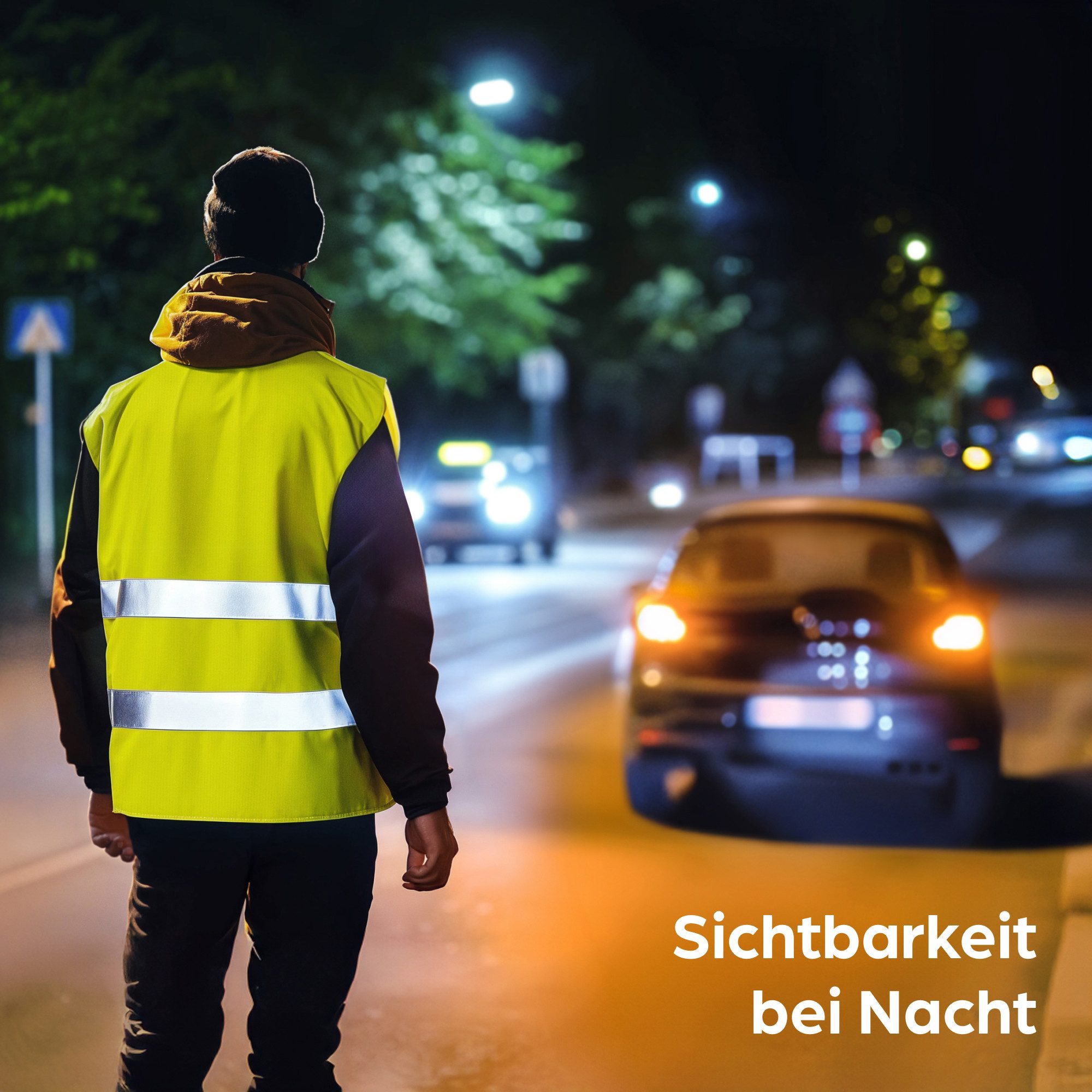 Prowiste Warnweste 4 Warnwesten Auto Set mit Tasche – Geprüfte EN ISO 20471 Geprüfte EN (Set mit kompakter Tasche, 4-tlg) Für Herren Damen - 2024 TÜV Geprüft - StVO konform - High Visiblity