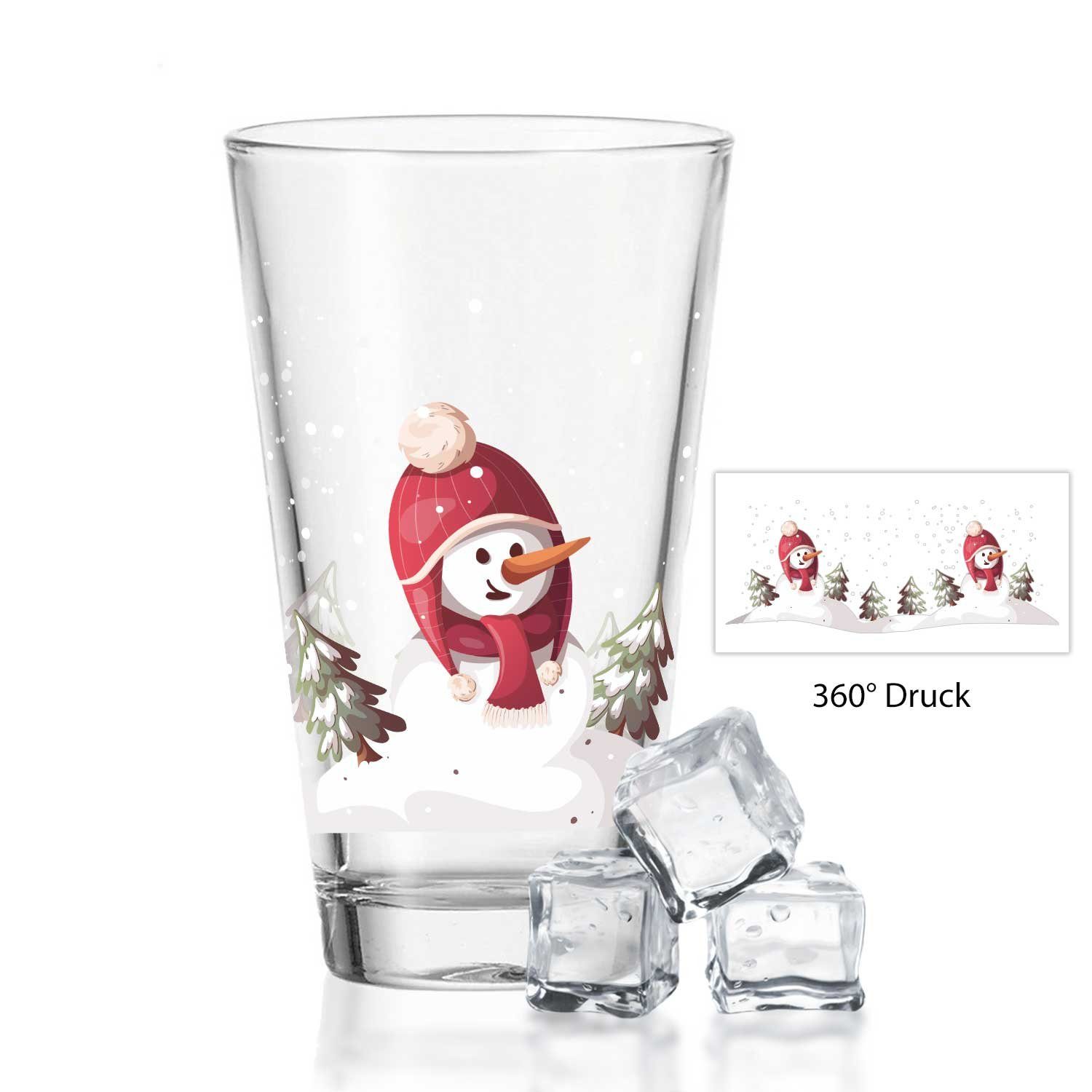 als zum Schneemann, für Glas, Glas Geschenk und GRAVURZEILE Kinder Weihnachtsmotiv Glas, Weihnachtszeit Wichteln Zur