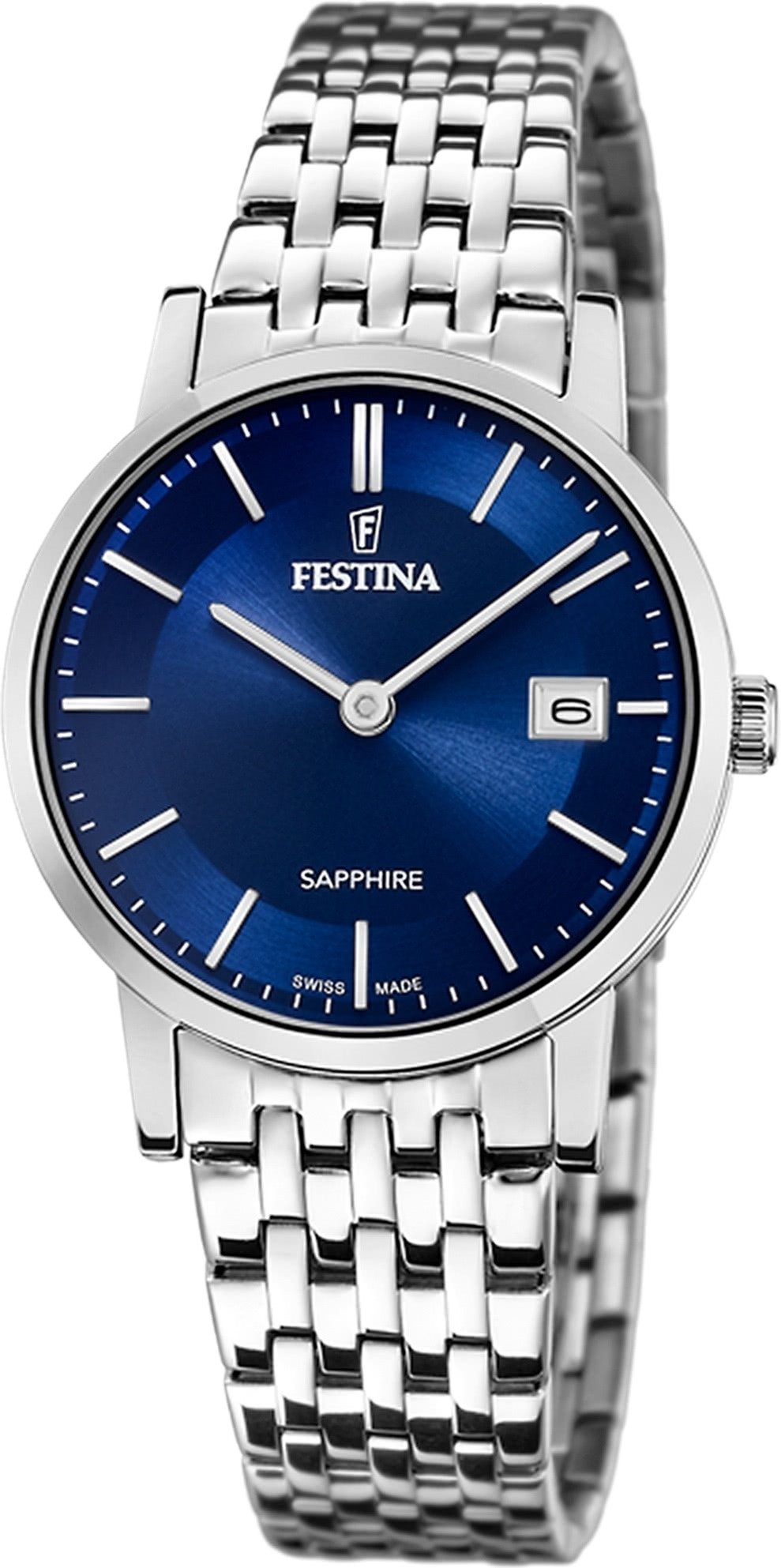 Quarzuhr Festina Damenuhr Edelstahl silber