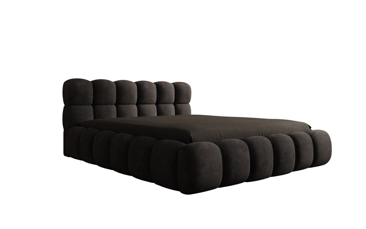 Luxusbetten24 Polsterbett Designer Polsterbett Boston, in Cord mit Stauraum