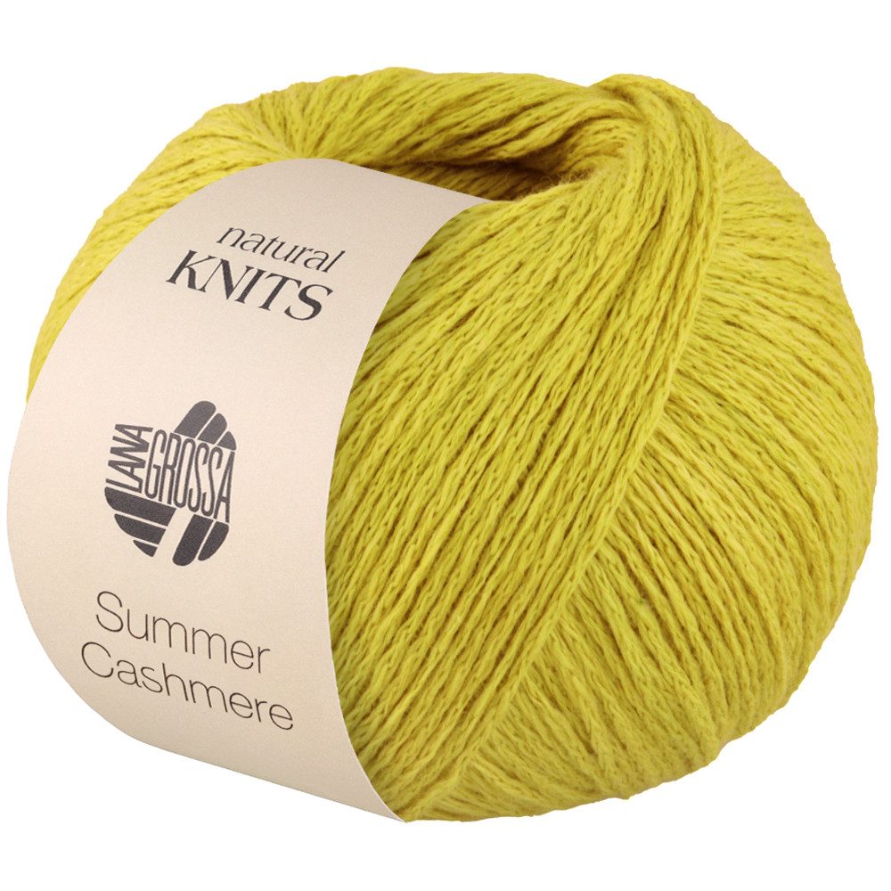LANA GROSSA SUMMER CASHMERE Häkelwolle, 210 m (Feines Kettengarn aus Baumwolle und Kaschmir), 50 g