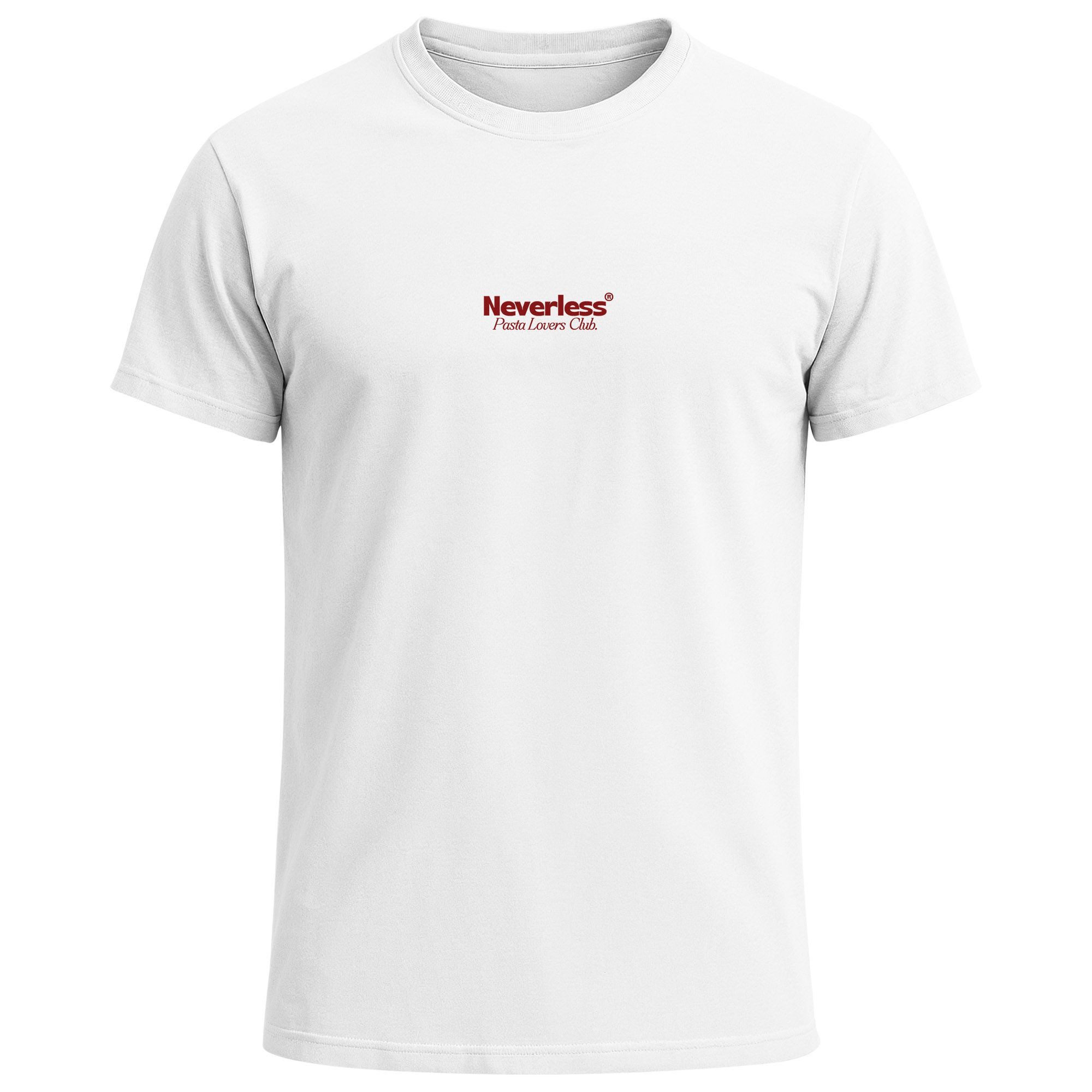 Neverless Print-Shirt Herren T-Shirt Backprint Pasta Lovers Club Nudeln Ita günstig online kaufen