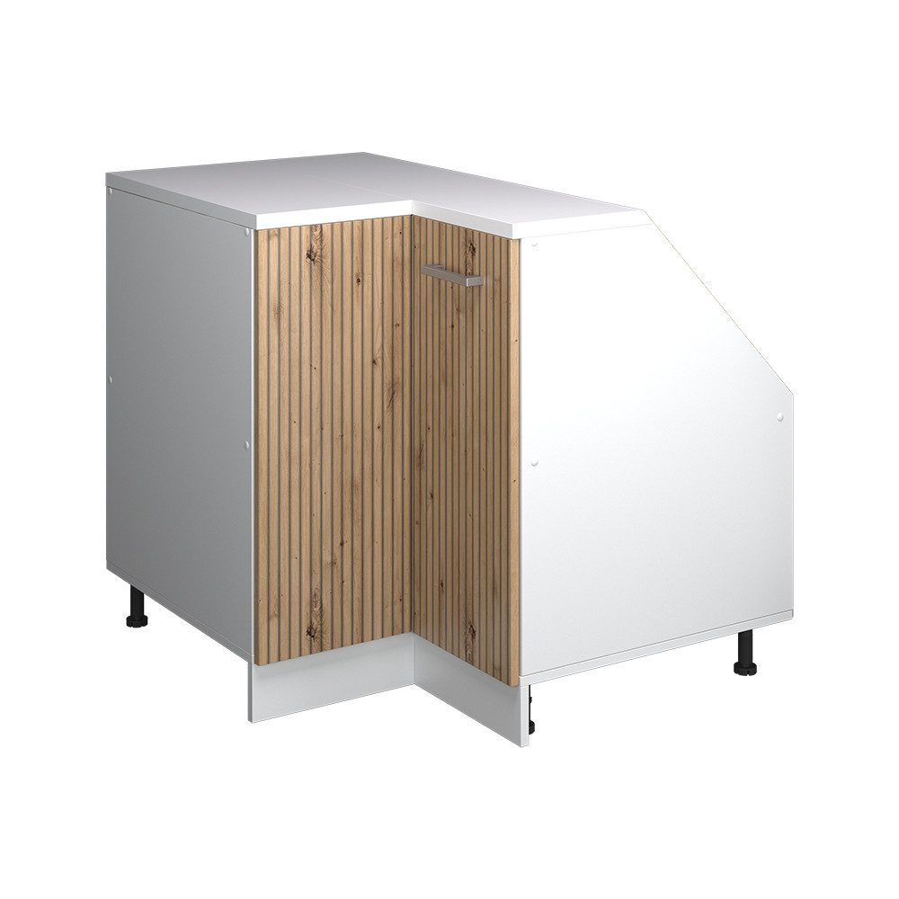 Vicco Kommode Rion, Artisan-Eiche/Weiß, 75.6 x 81.6 cm mit 1 Tür, Schrankkorpus... (1 St)