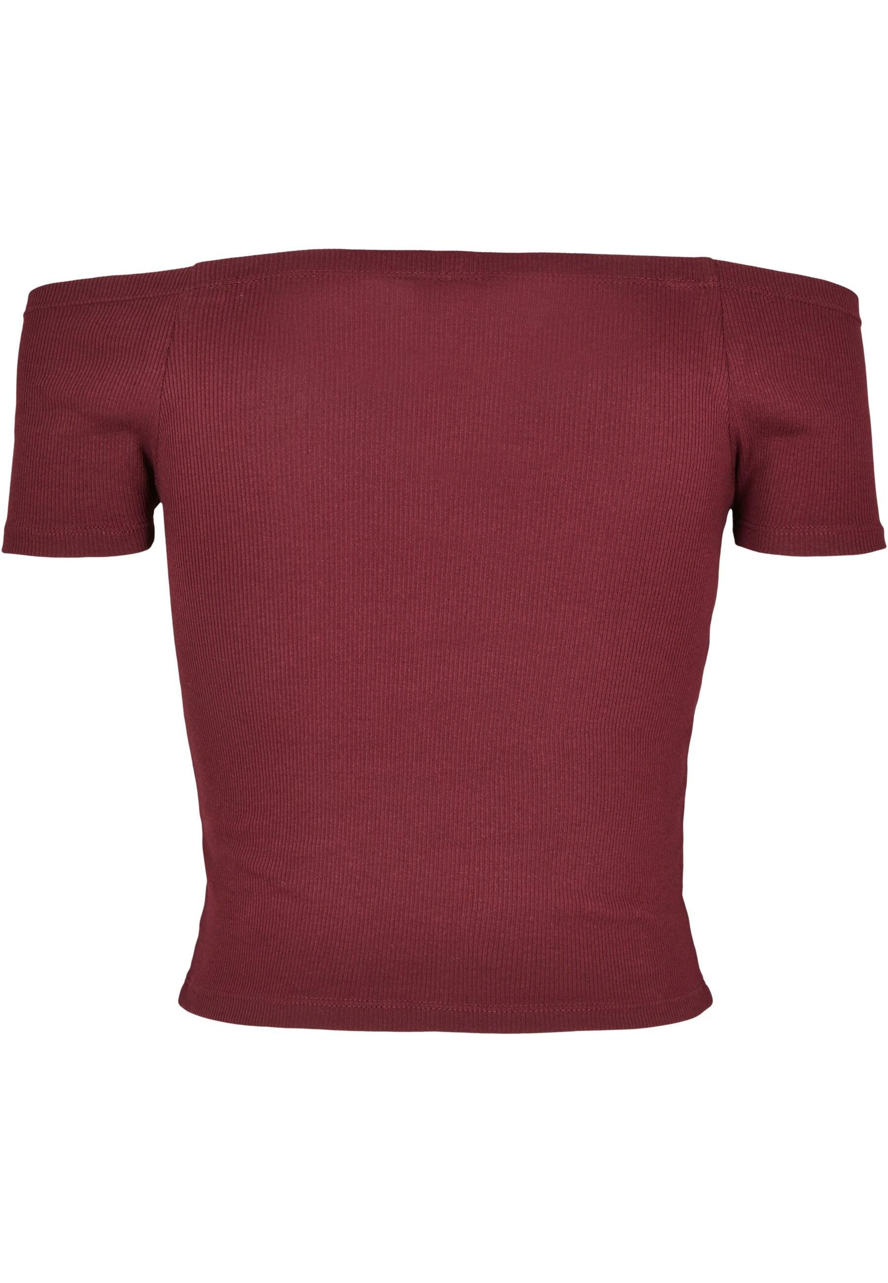 URBAN CLASSICS T-Shirt Urban Classics Damen Ladies Off Shoulder Rib Tee (1- günstig online kaufen
