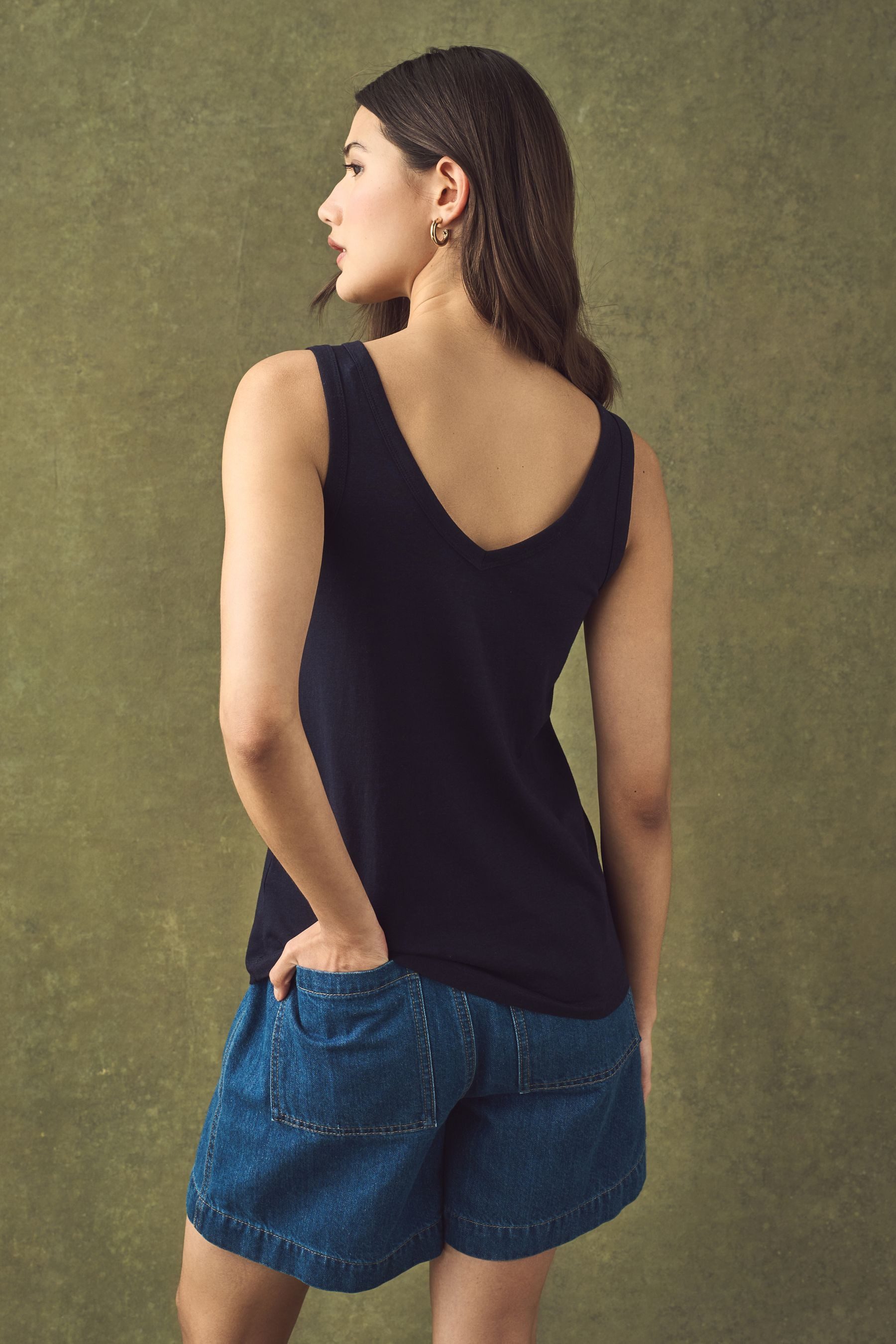 Next Trägertop Weites Top aus Modal, Kurzgröße (1-tlg) günstig online kaufen