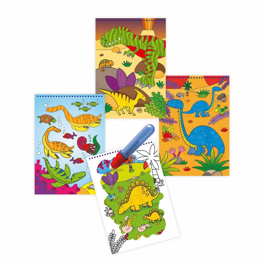 Jumbo Spiele Malvorlage GALT Water Magic Dinosaurier