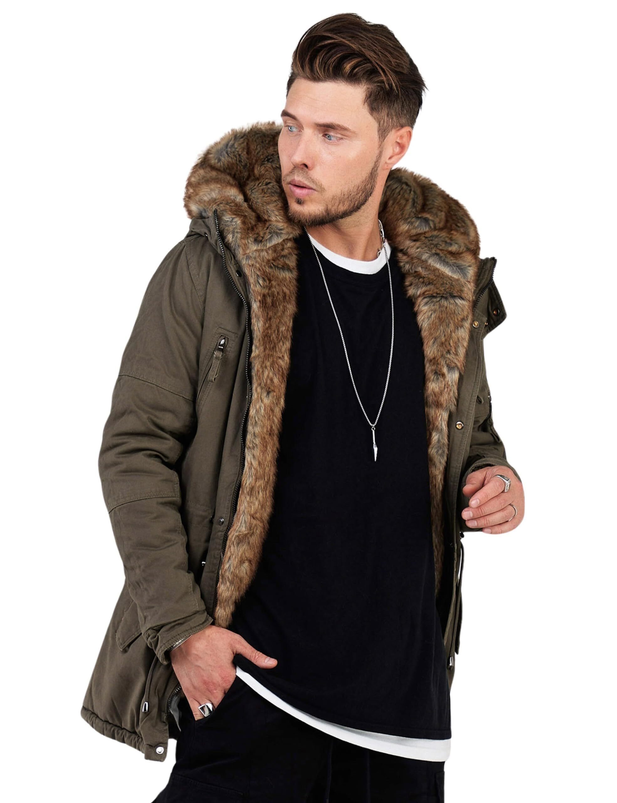 SOULSTAR Parka MJDAKOTA Herren Winterjacke Wintermantel Steppjacke mit Kapu günstig online kaufen