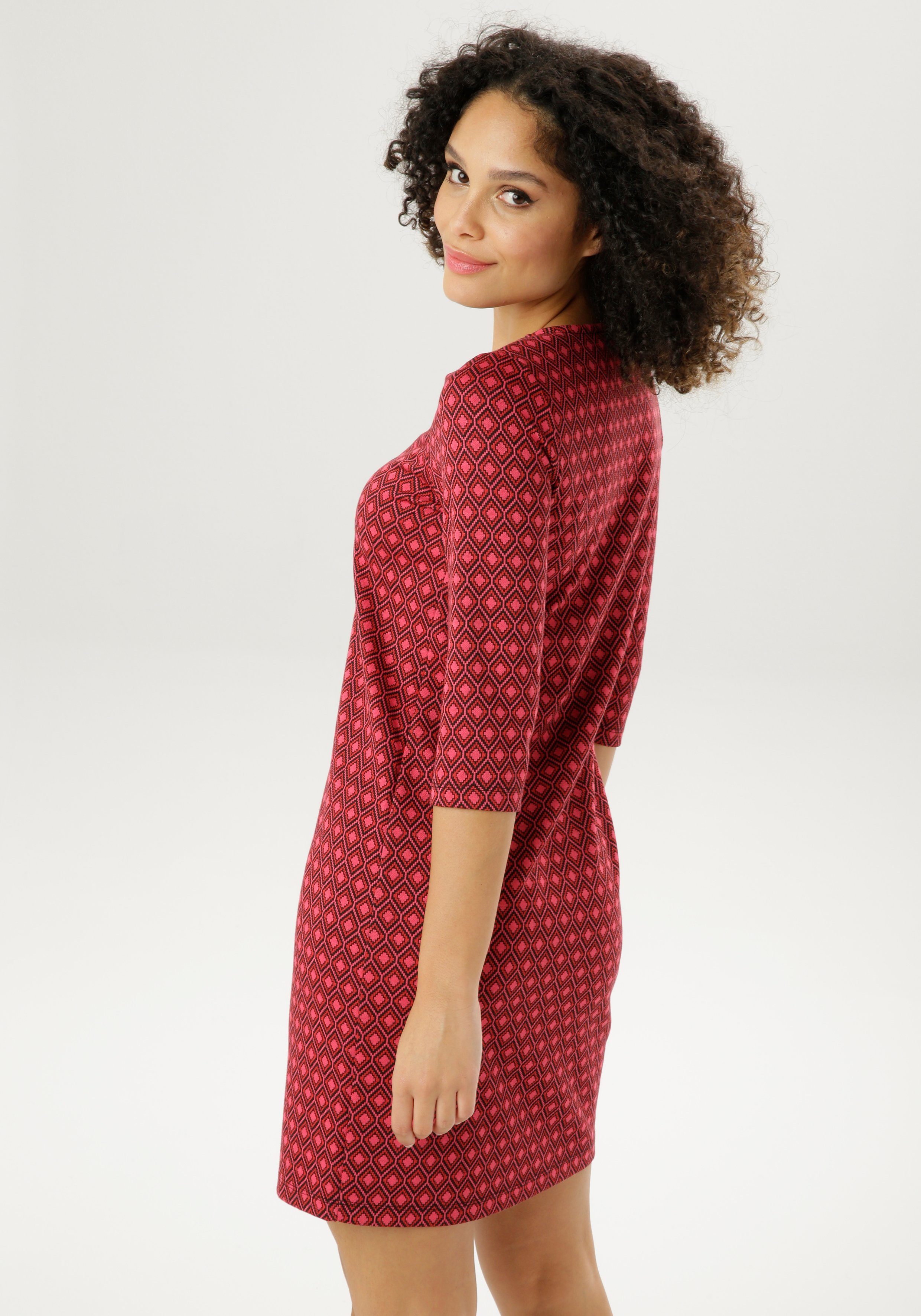 Aniston SELECTED Jerseykleid in Jacquard-Qualität günstig online kaufen