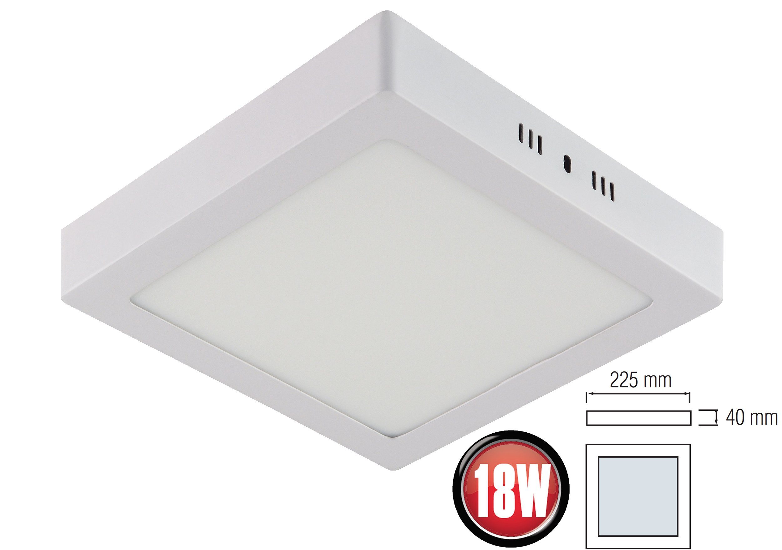 Braytron LED Deckenleuchte 18W Aufputz LED günstig online kaufen