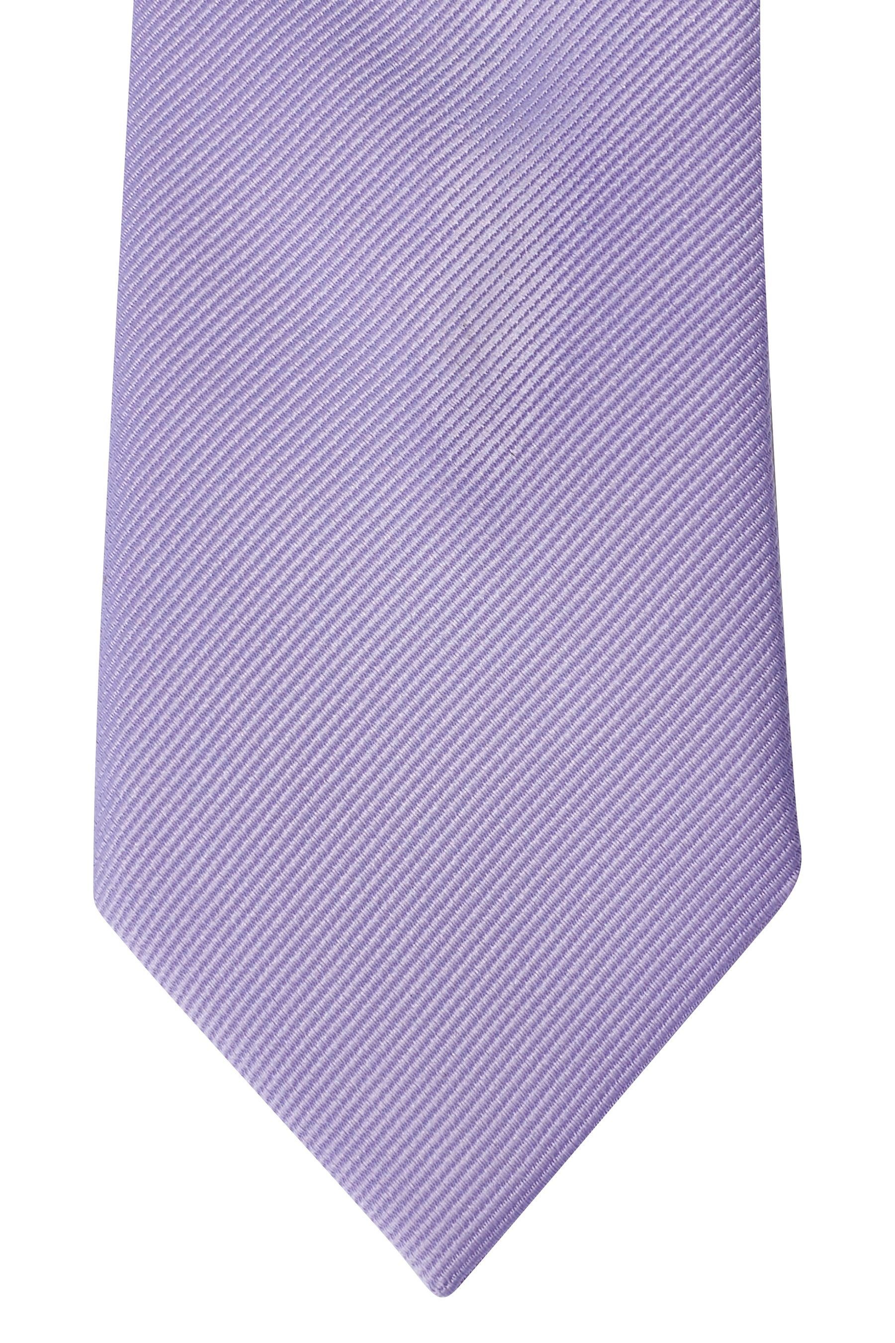 Next Krawatte Schmale Twill-Krawatte (1-St) Lilac Purple